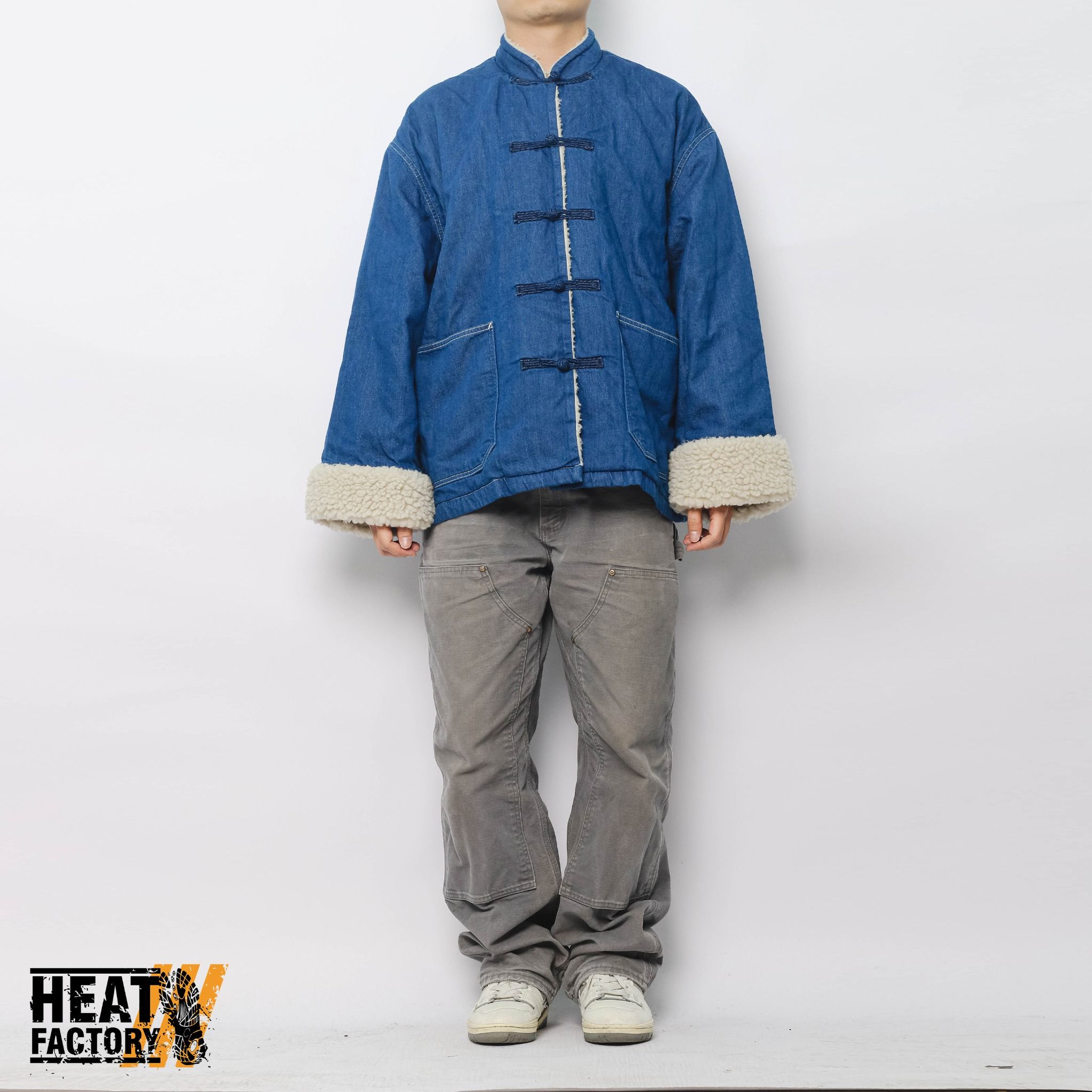  Kapital Jacket Denim 8oz Lined Kung-fu (Blue) 