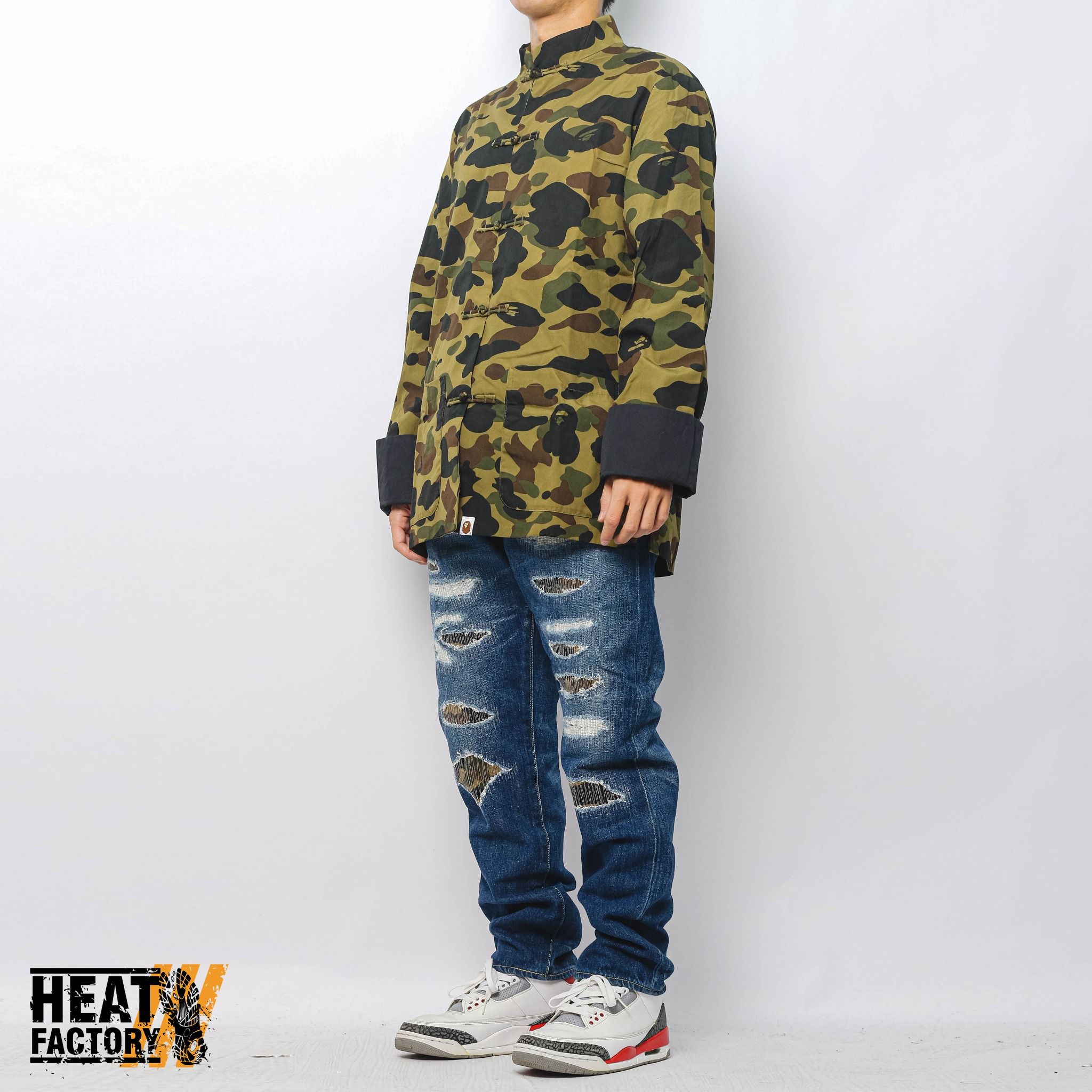  Bape Jacket 1st Camo Brocade China (Green) 