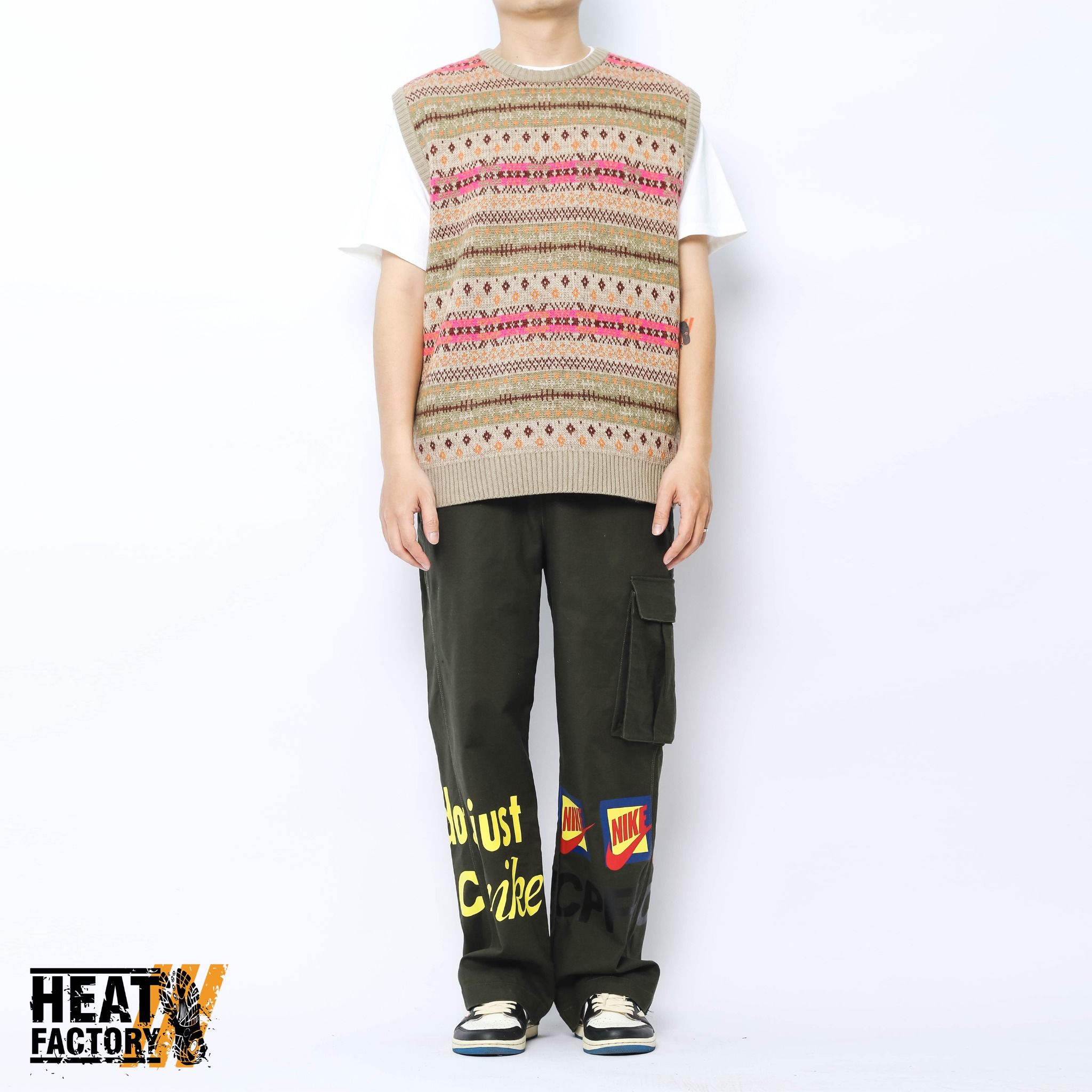  Kapital Gile Pink Bone Knit 