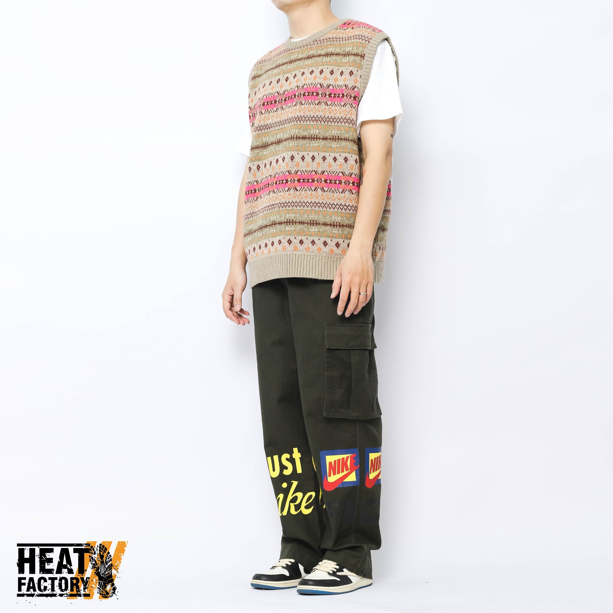 Kapital Gile Pink Bone Knit 