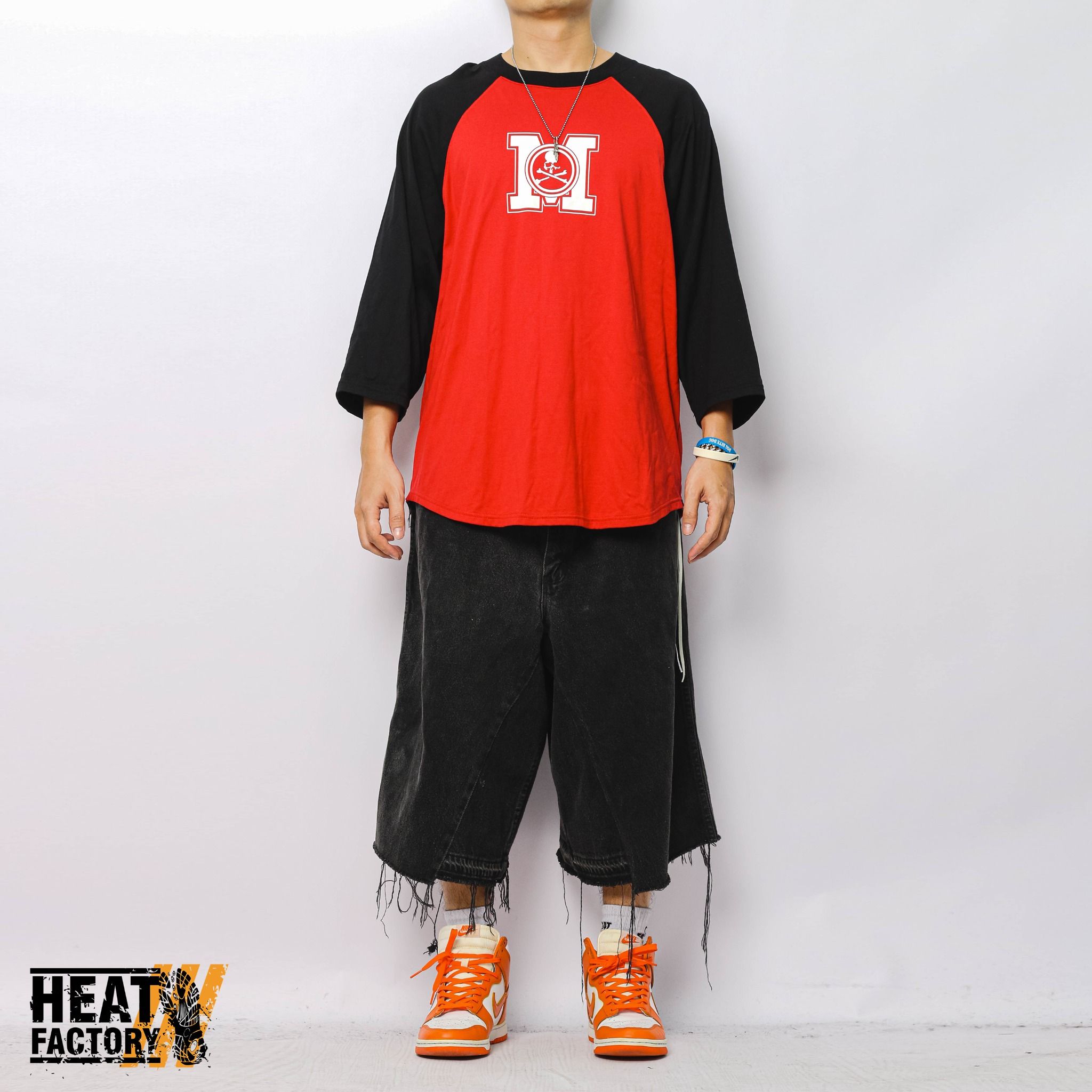 Mastermind World Tee Raglan (Black/Red) (Like New) 