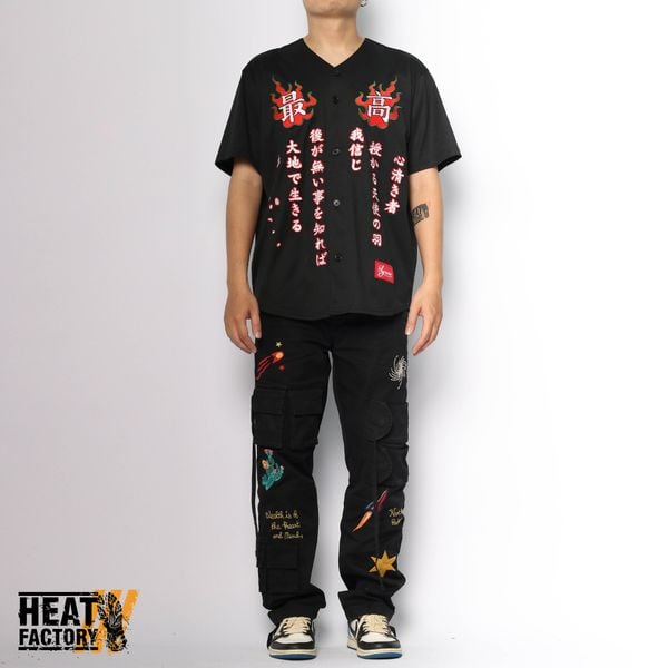  Supreme Jersey Baseball Embroidered Tiger (Black) (Like New) 