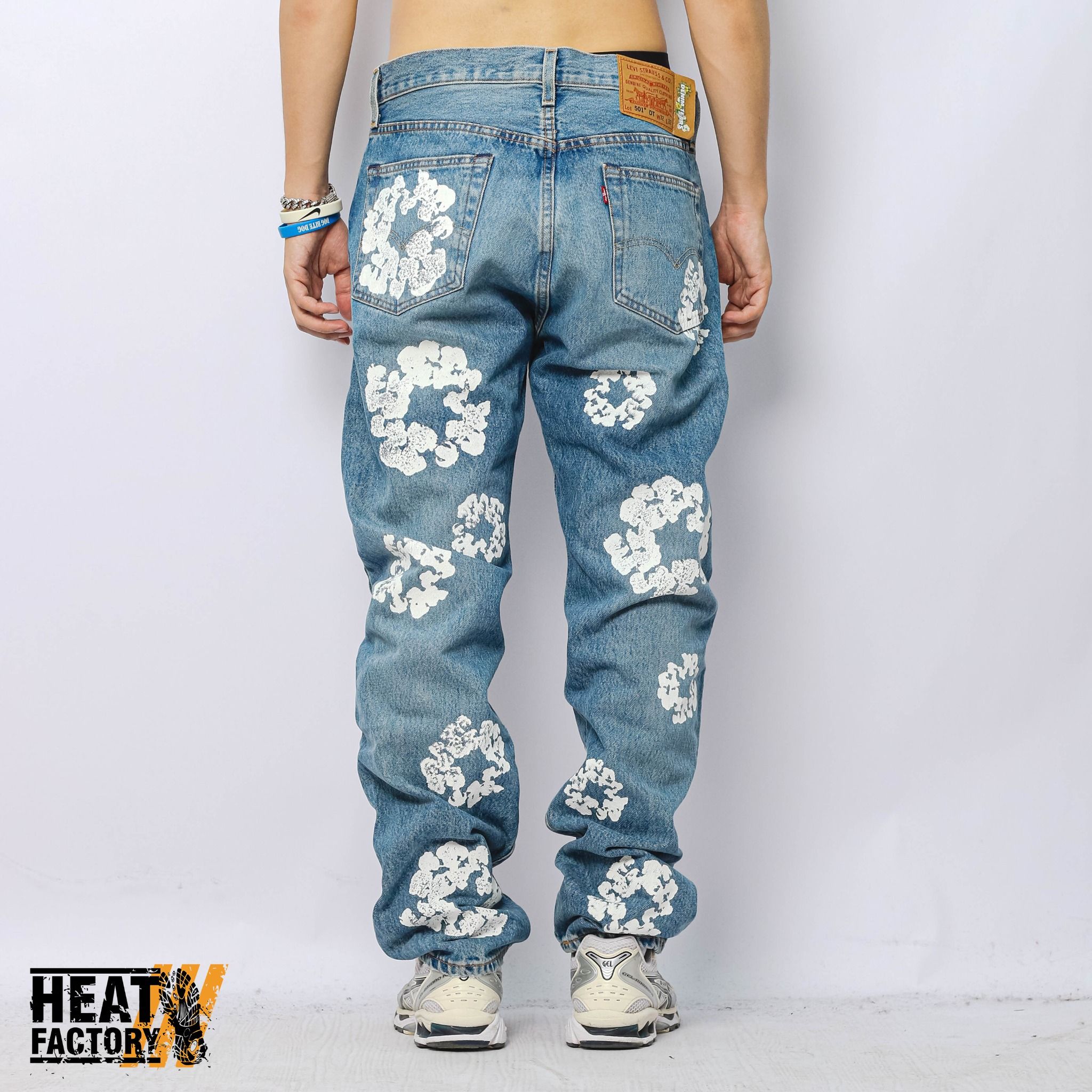  Denim Tears Levis Jeans Cotton Wreath (Light Blue) 
