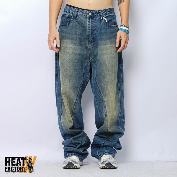  MNML Jeans Ultra Baggy Tower (Medium Blue) 