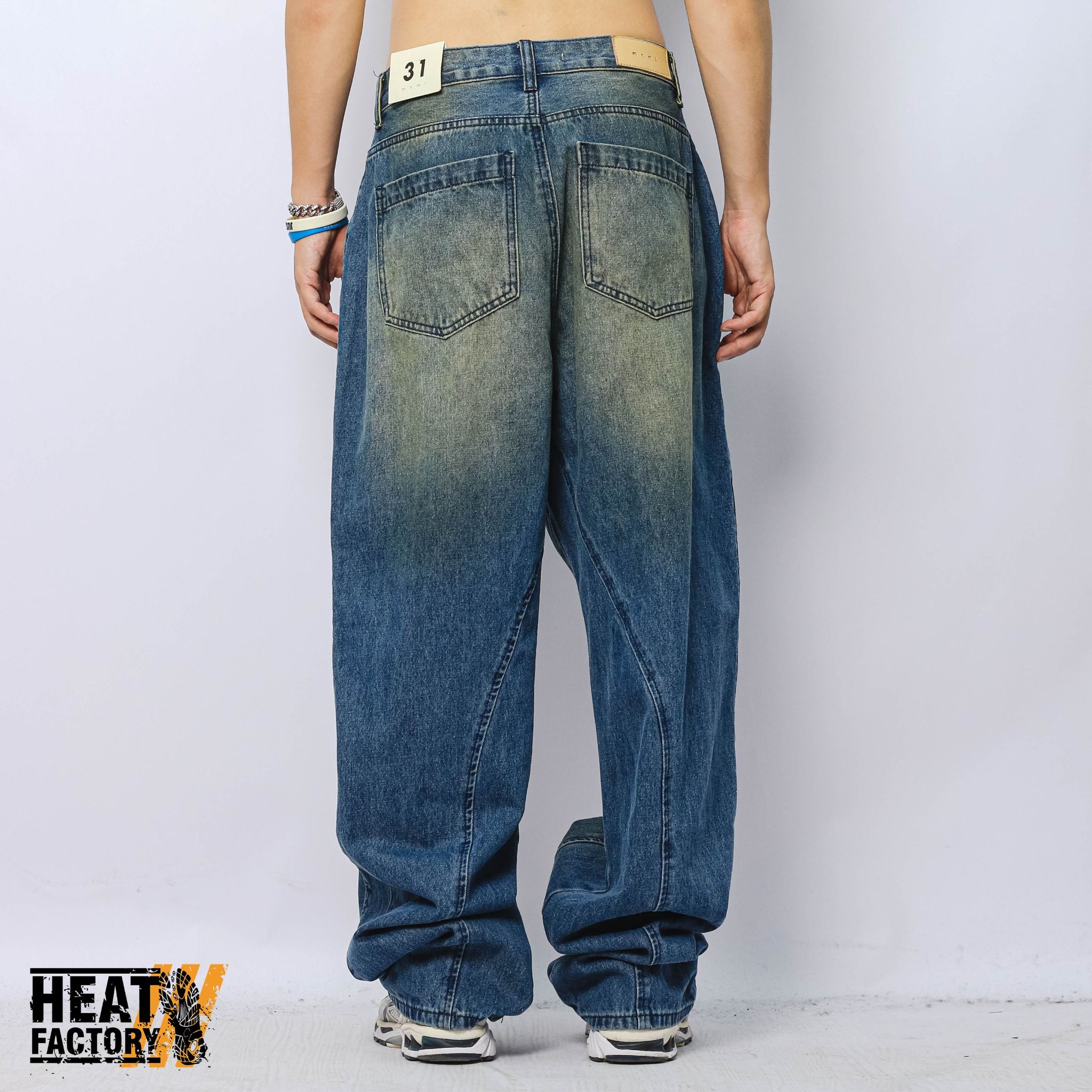  MNML Jeans Ultra Baggy Tower (Medium Blue) 