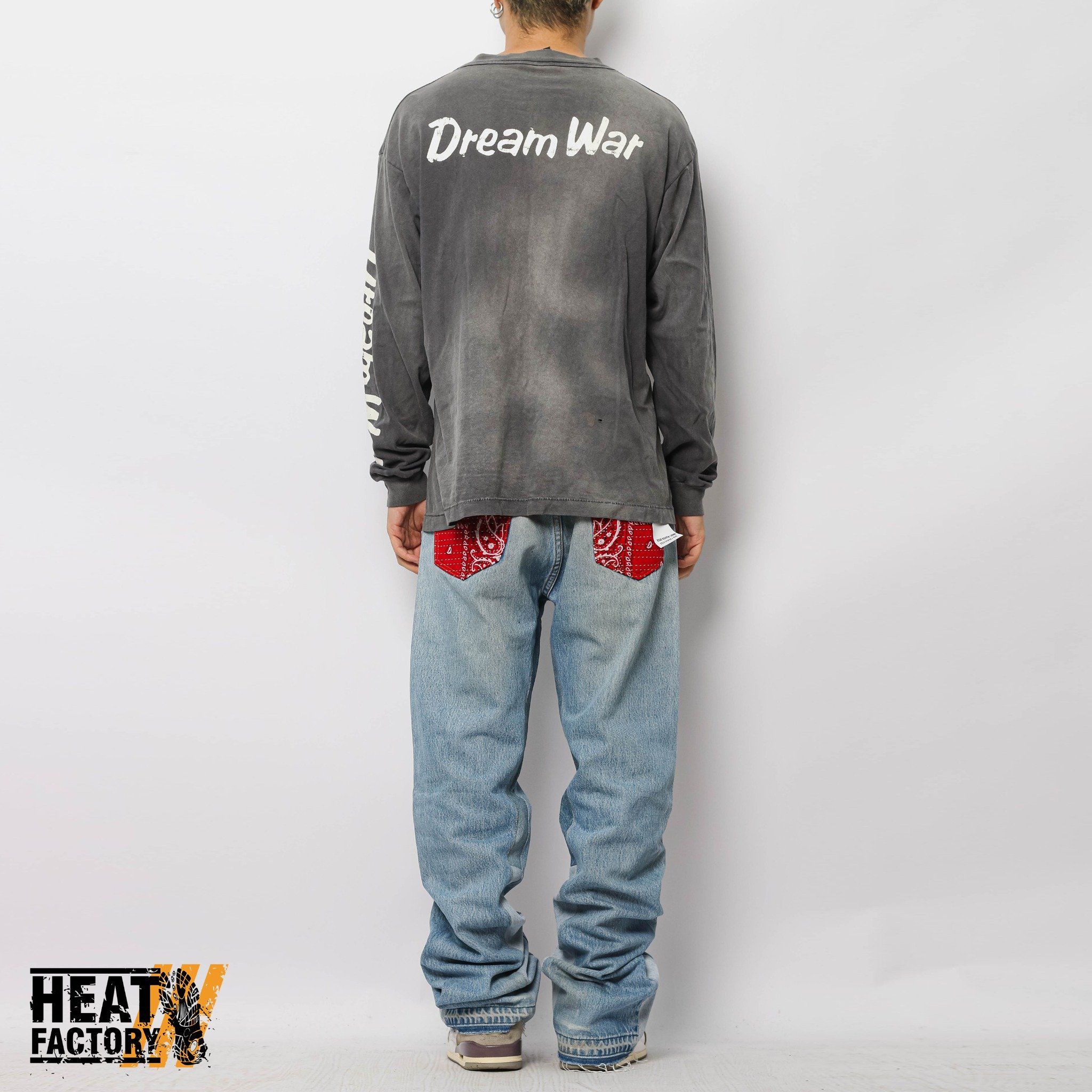  Saint Michael Longsleeve Tee Dream War (Grey) (Used) 