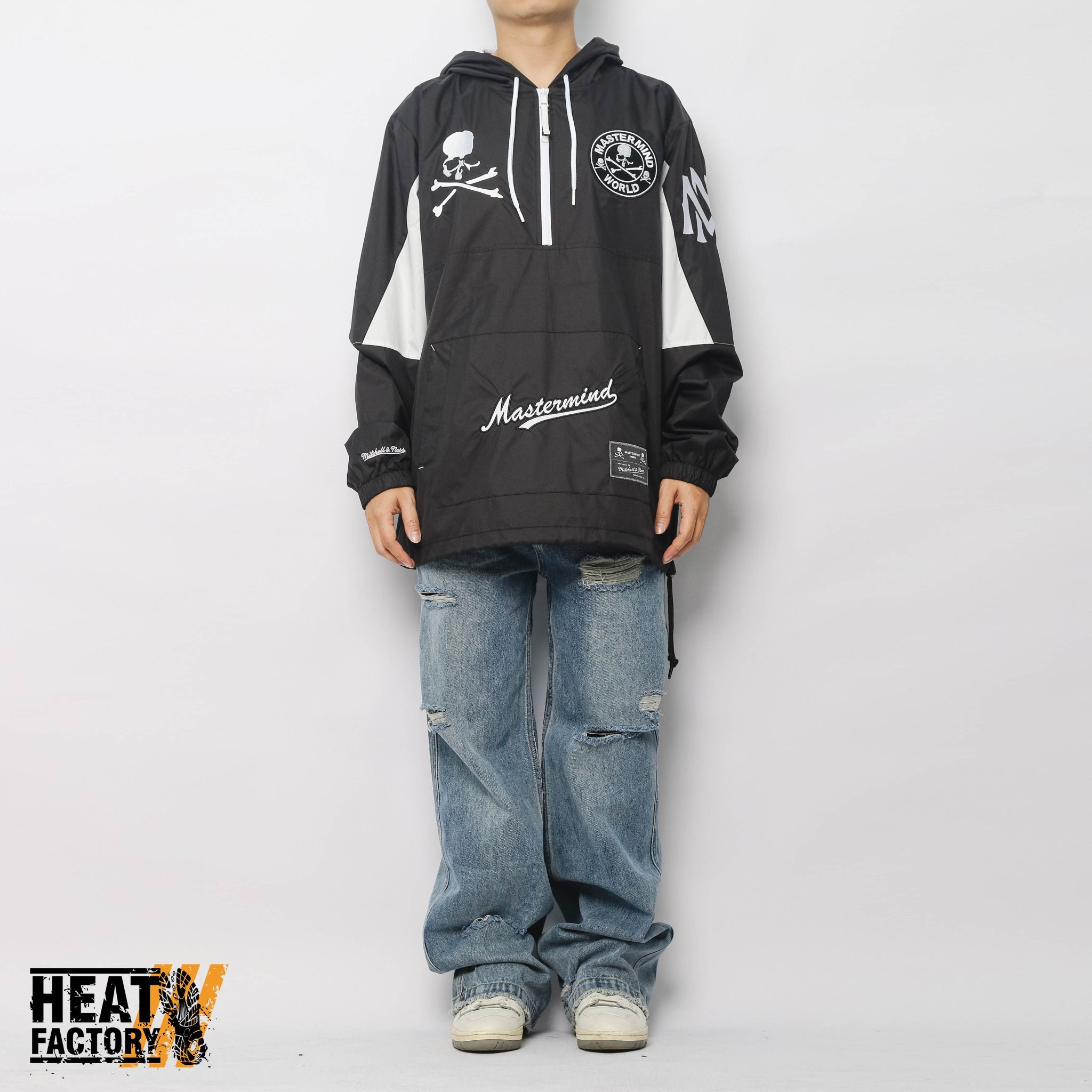  Mastermind World X M&N Jacket Lightweight Anorak (Black) 