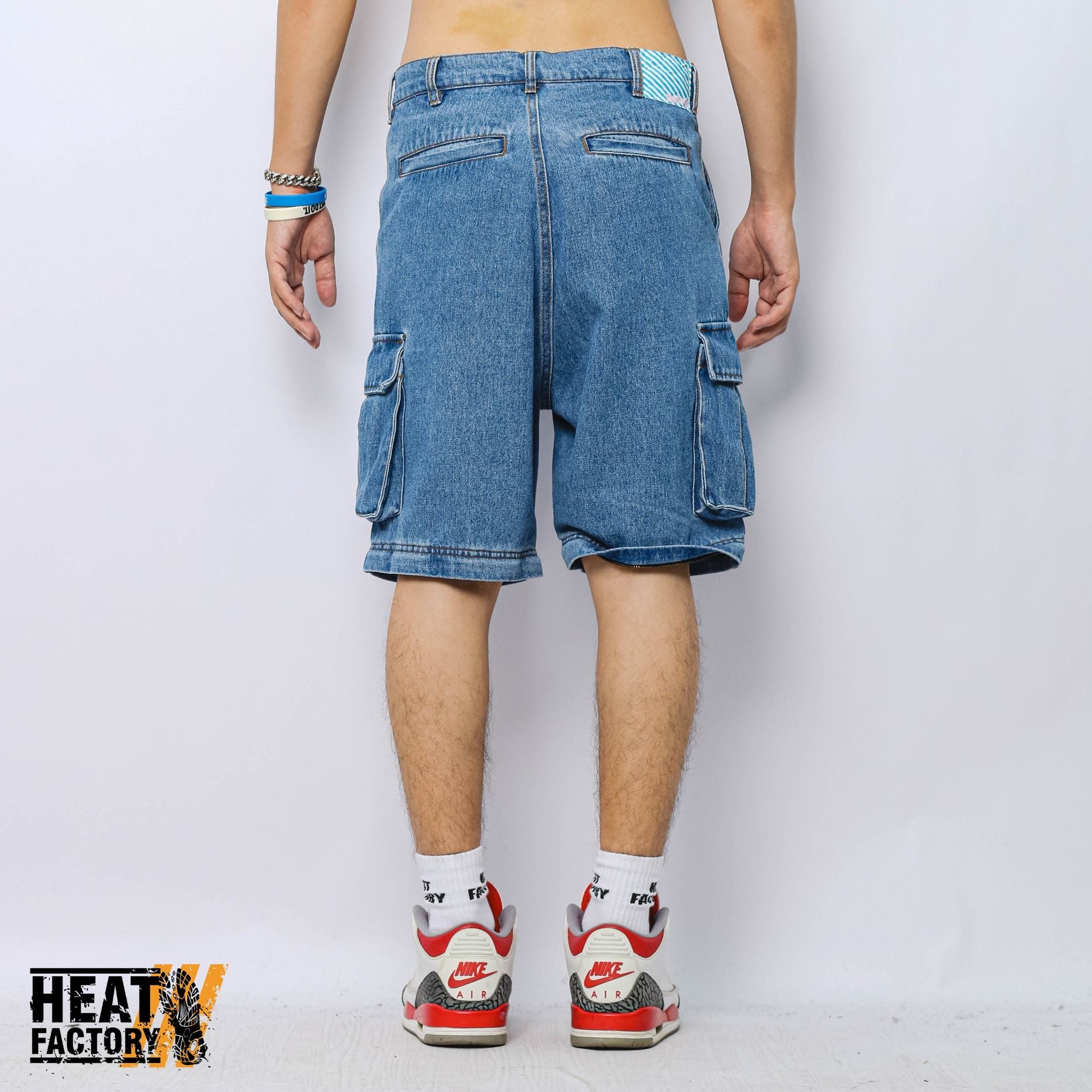  Ice Cream Pants 2Way Washed Cargo (Light Blue) 