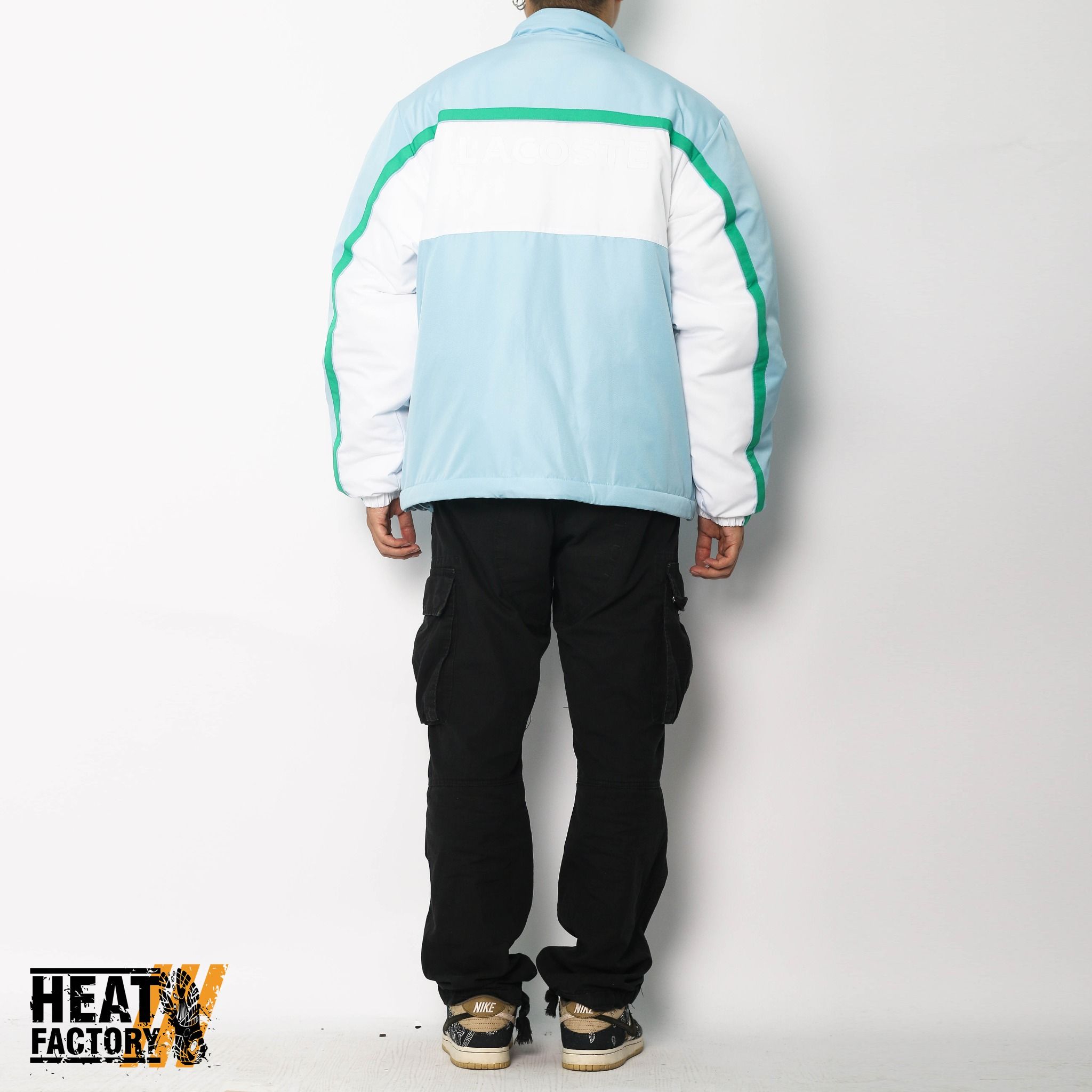  Supreme x Lacoste Puffy Half Zip Pullover FW19 (Light Blue) 