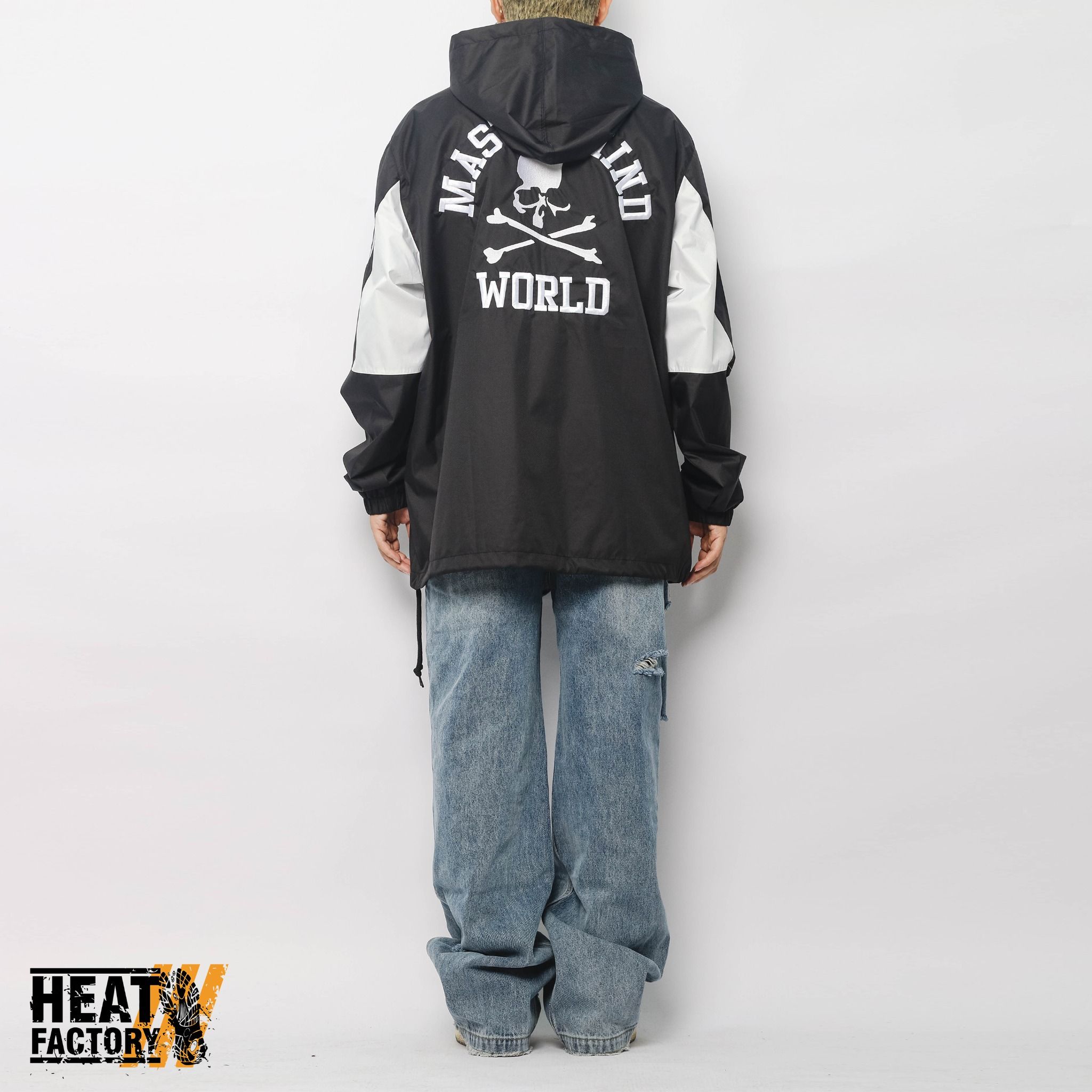  Mastermind World X M&N Jacket Lightweight Anorak (Black) 