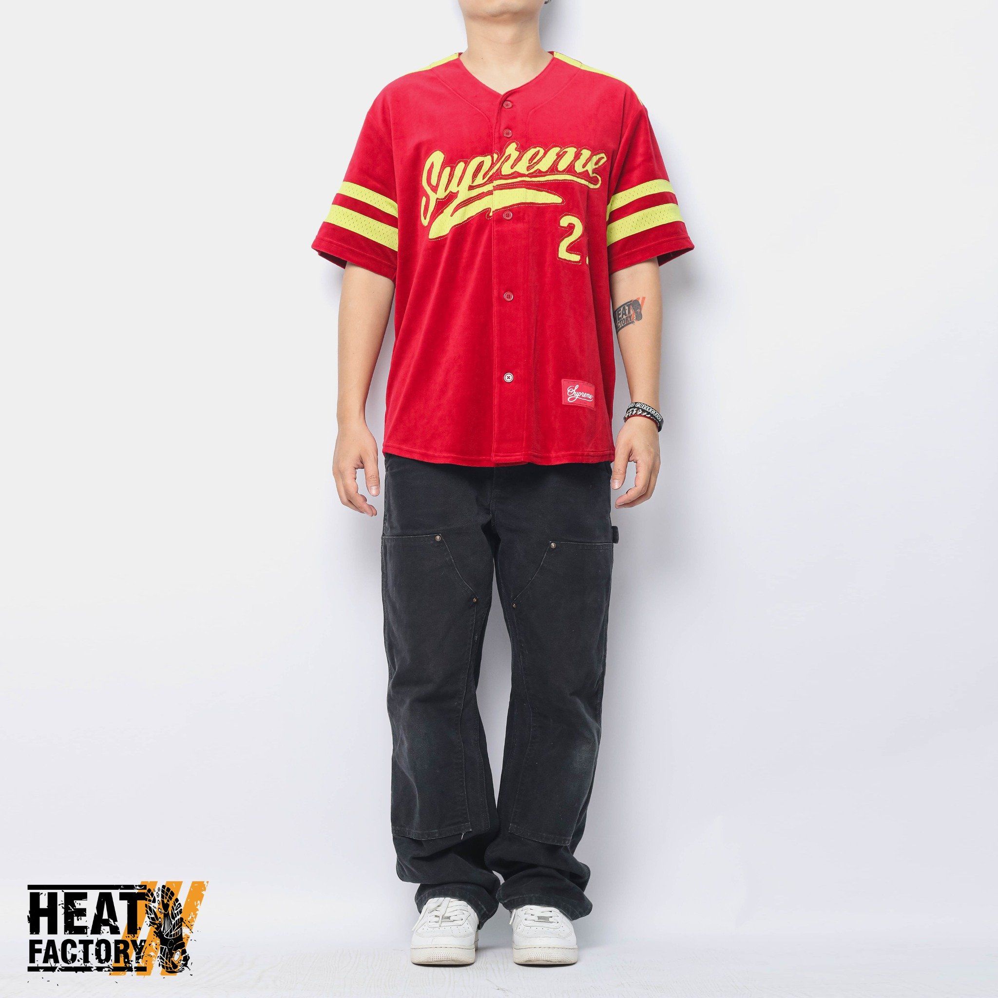  Supreme Jersey Velour Baseball (Red) 