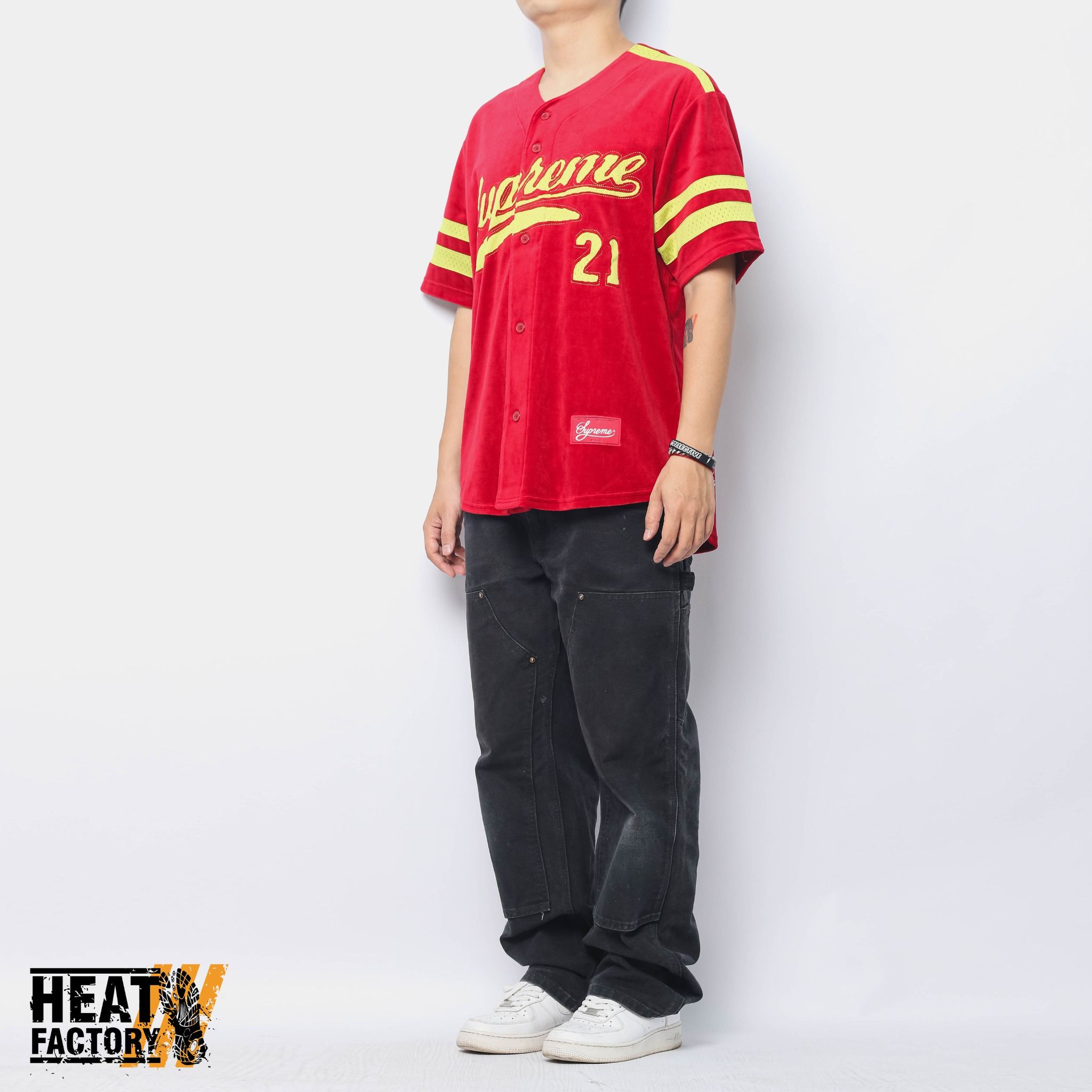  Supreme Jersey Velour Baseball (Red) 
