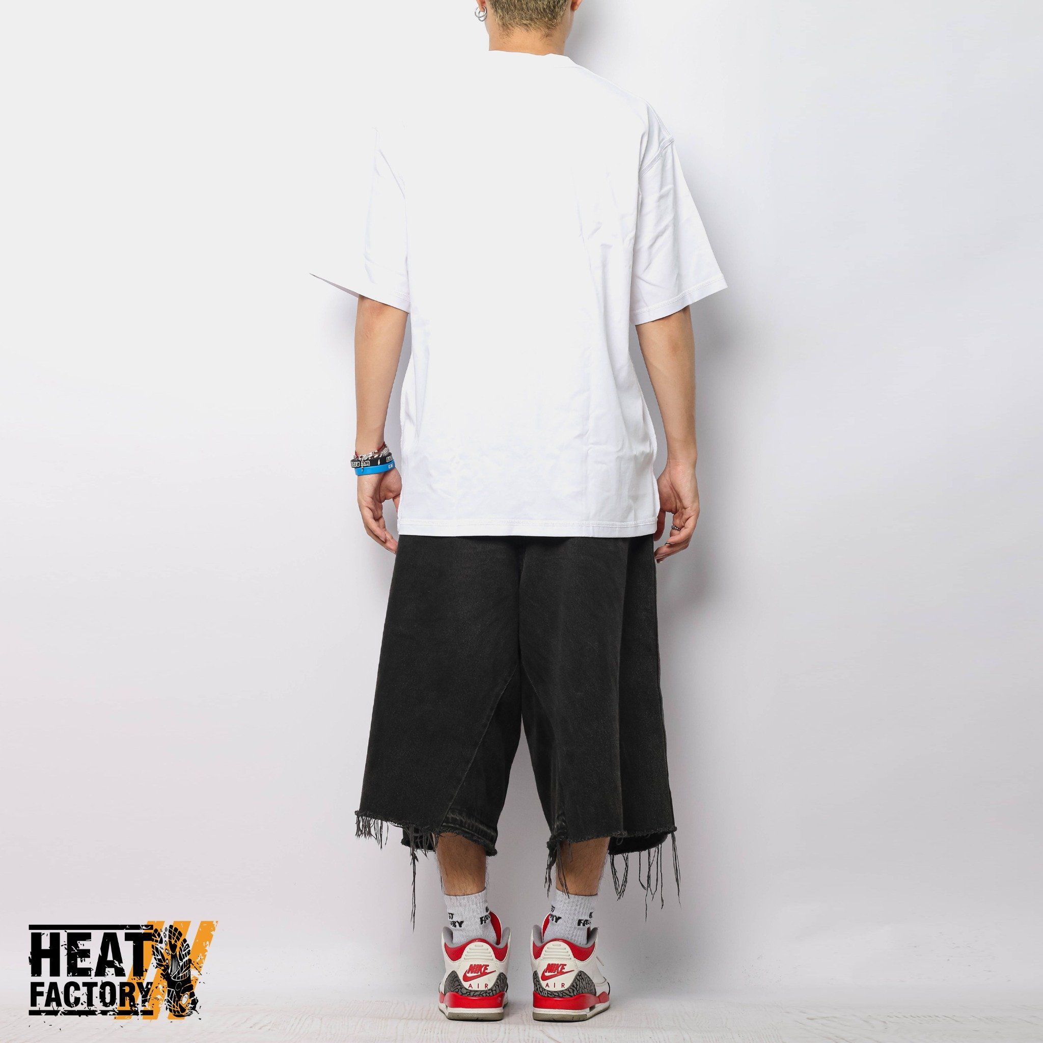  Bape Tee Logo Inside Out Relaxed Fit (White) 