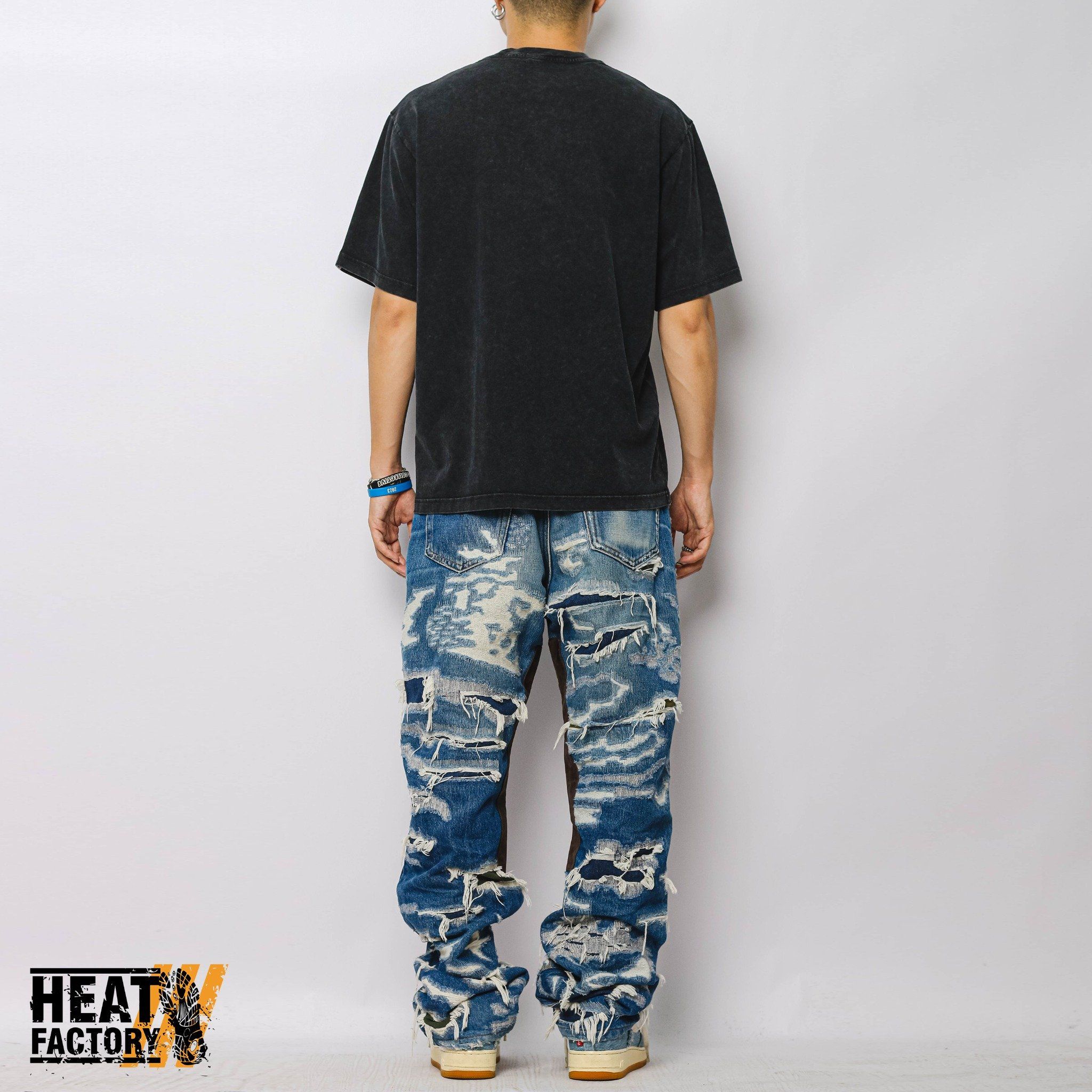  Bape Tee Garment Dye Spray Print College (Black) 