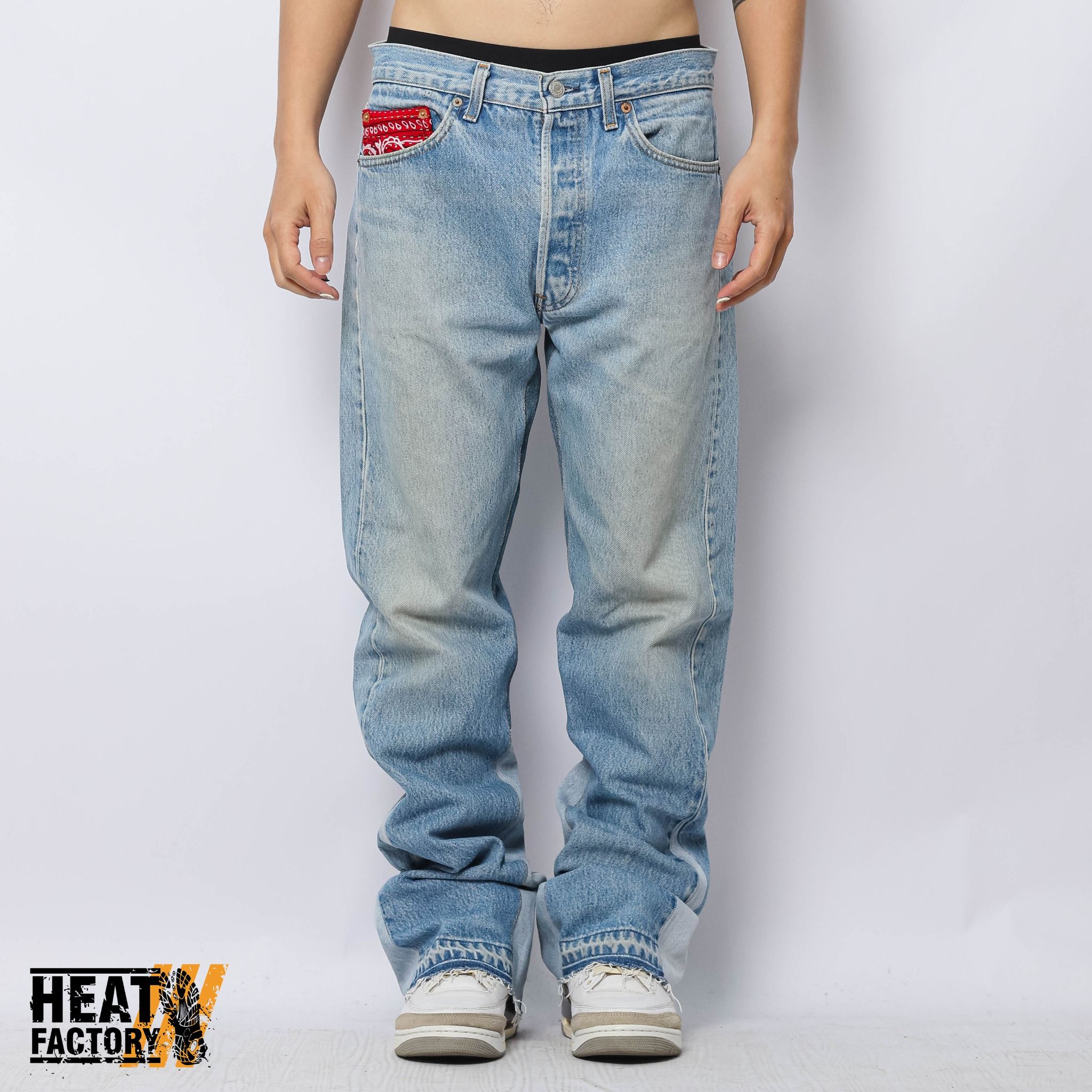  Dddchaosss x Heat Factory Flare Jeans 
