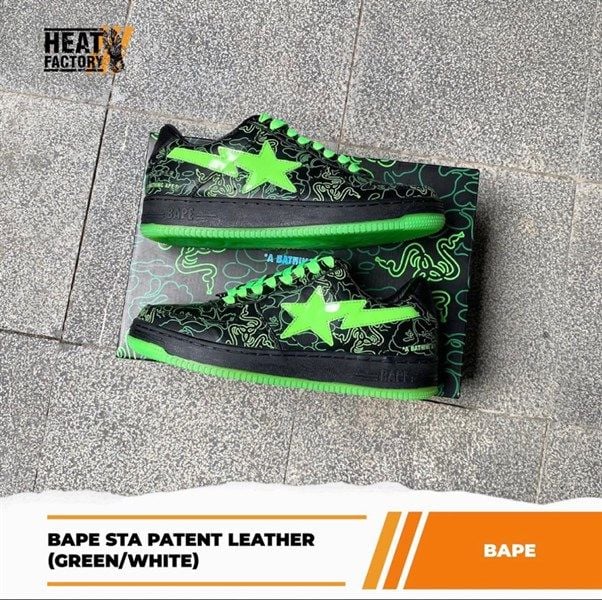  Bape Sta Razer Black Green 