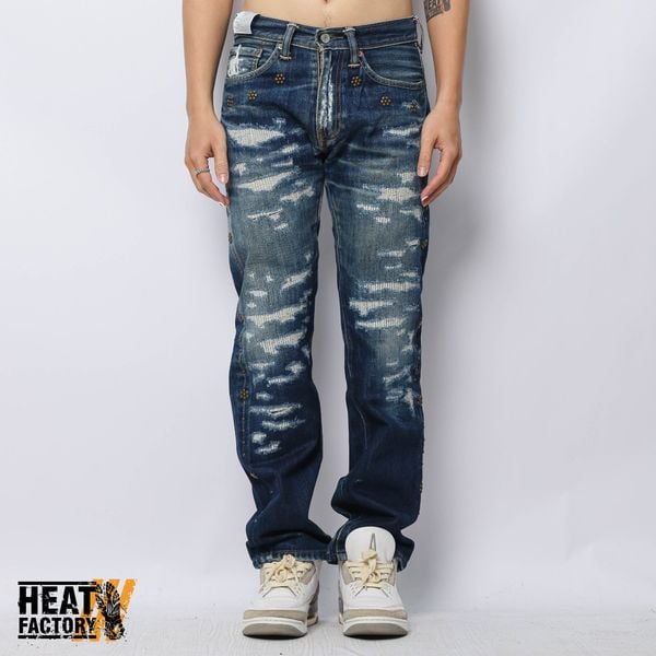  Dddchaosss x Heat Factory Spike Jeans 