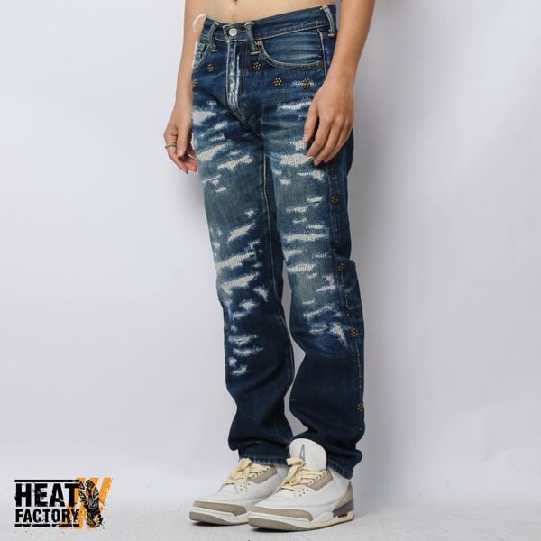  Dddchaosss x Heat Factory Spike Jeans 