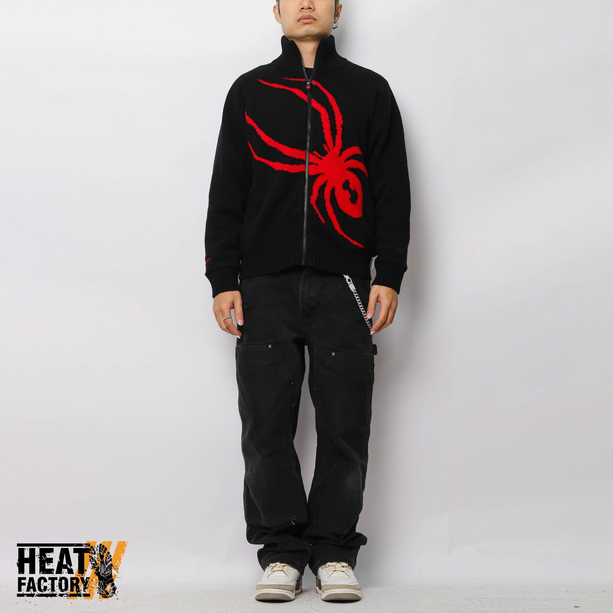  Supreme Sweater Spyder Zip Up (Black) 