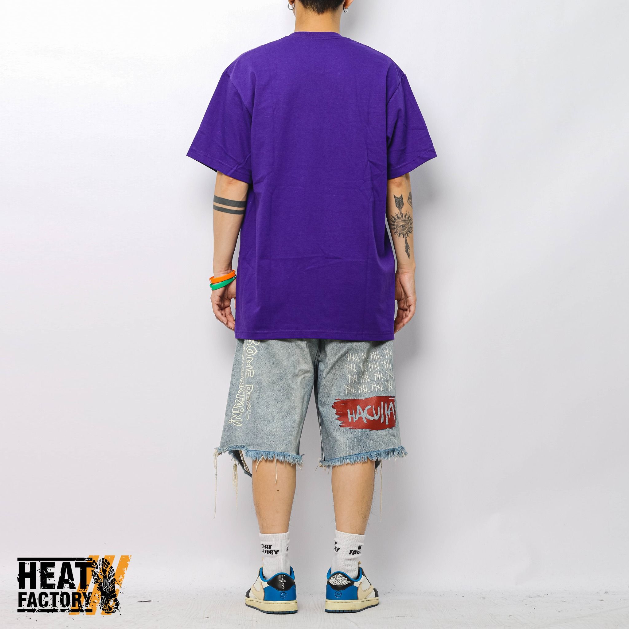  Supreme Tee Box Logo Camo (Purple) 