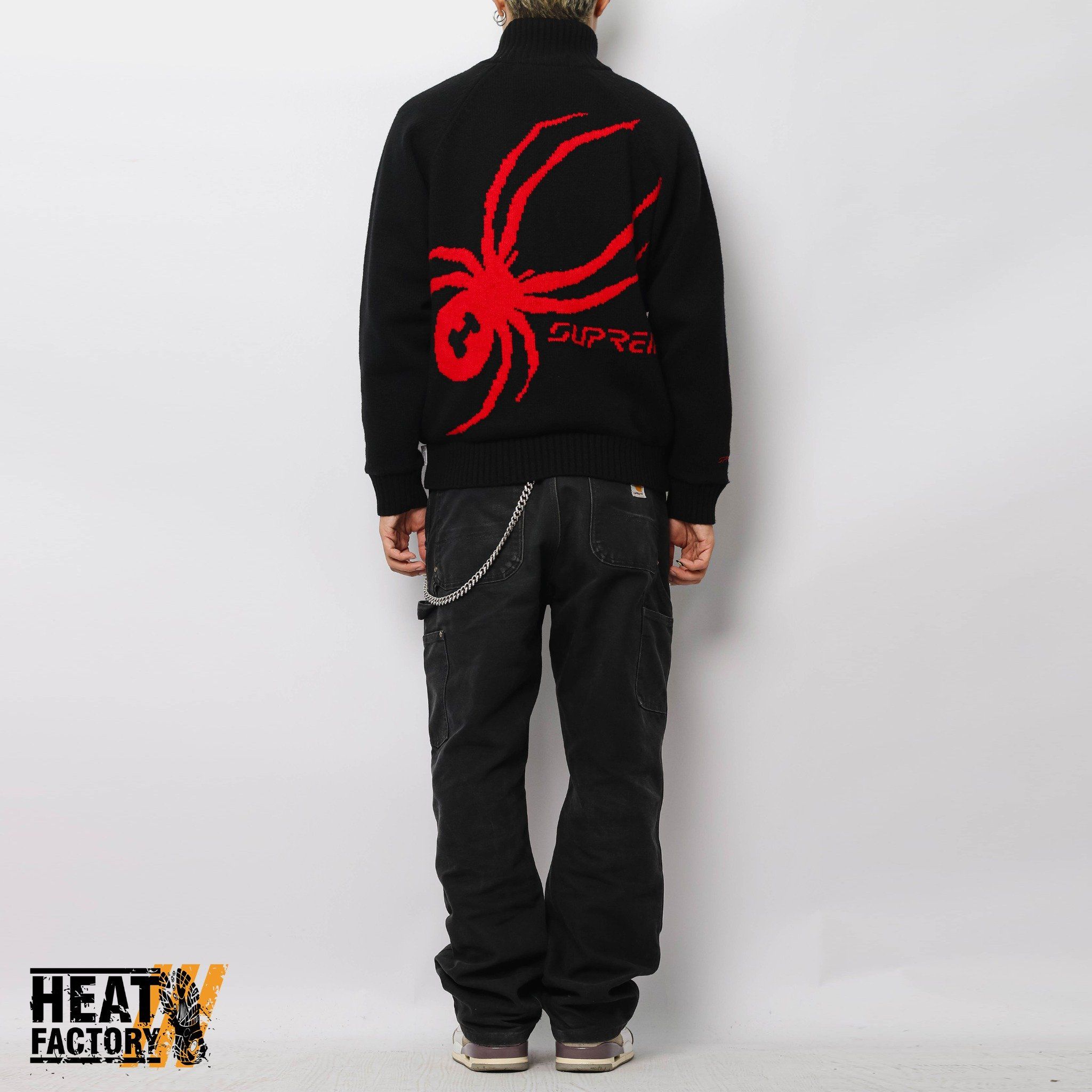  Supreme Sweater Spyder Zip Up (Black) 