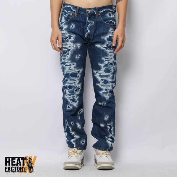  Dddchaosss x Heat Factory Ripped Jeans 