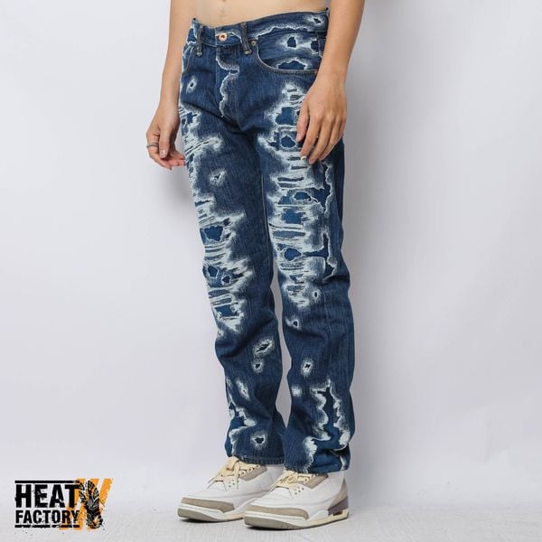  Dddchaosss x Heat Factory Ripped Jeans 