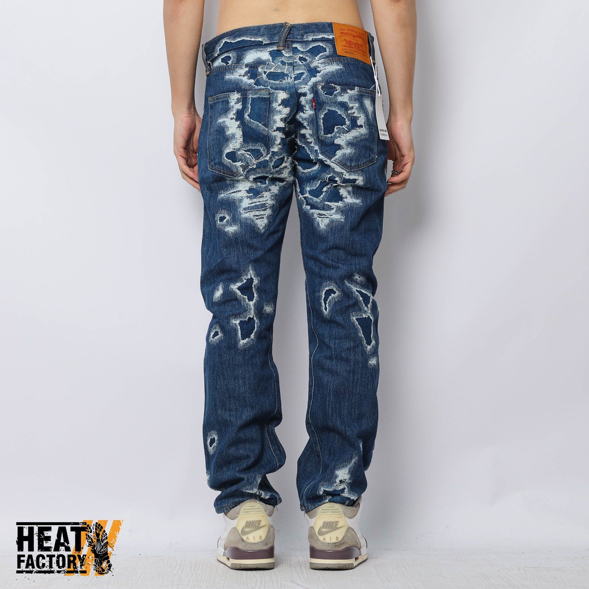  Dddchaosss x Heat Factory Ripped Jeans 