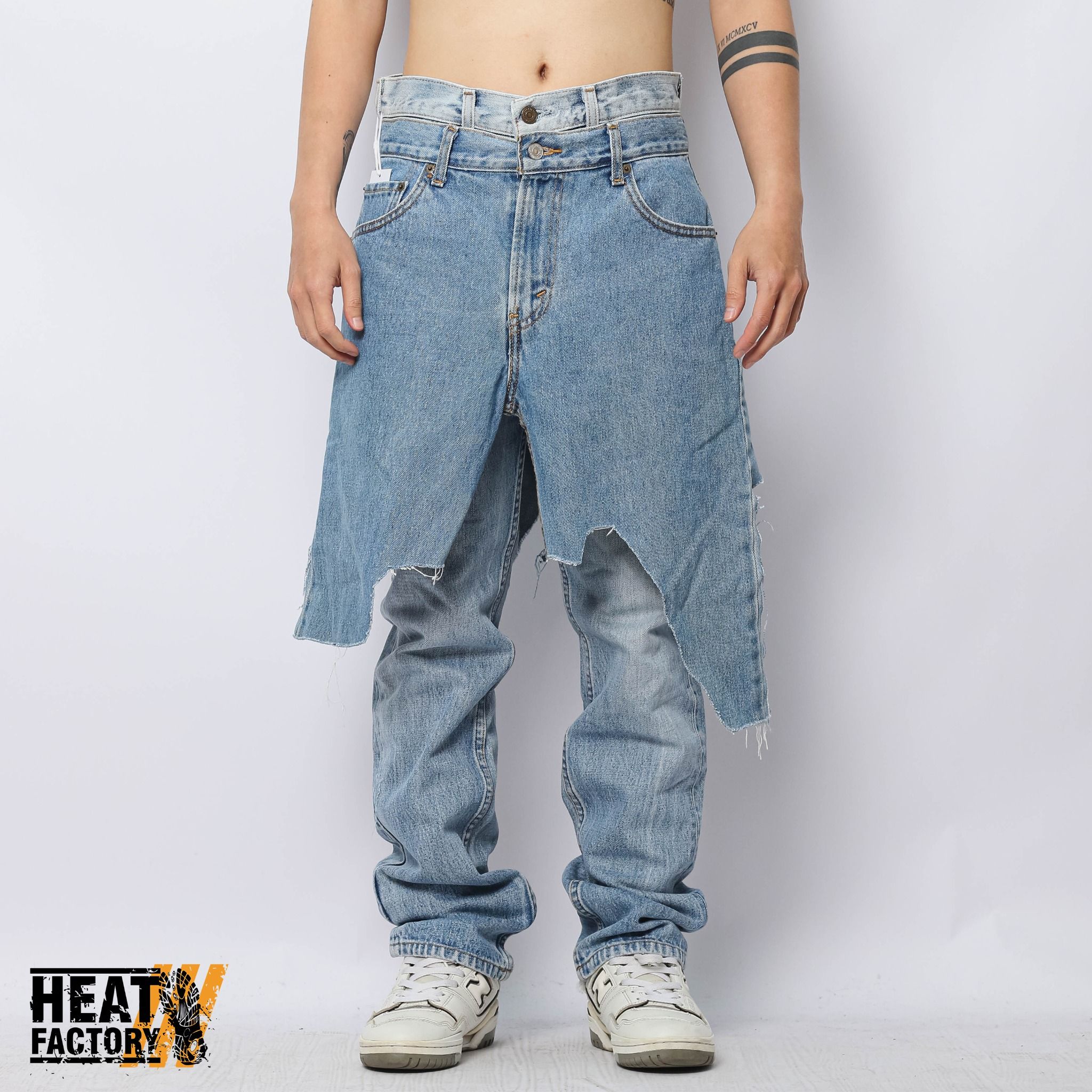  Dddchaosss x Heat Factory Layer Jeans 