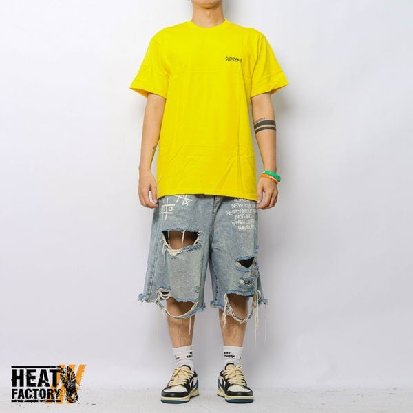  Supreme Tee Black Cat (Yellow) 