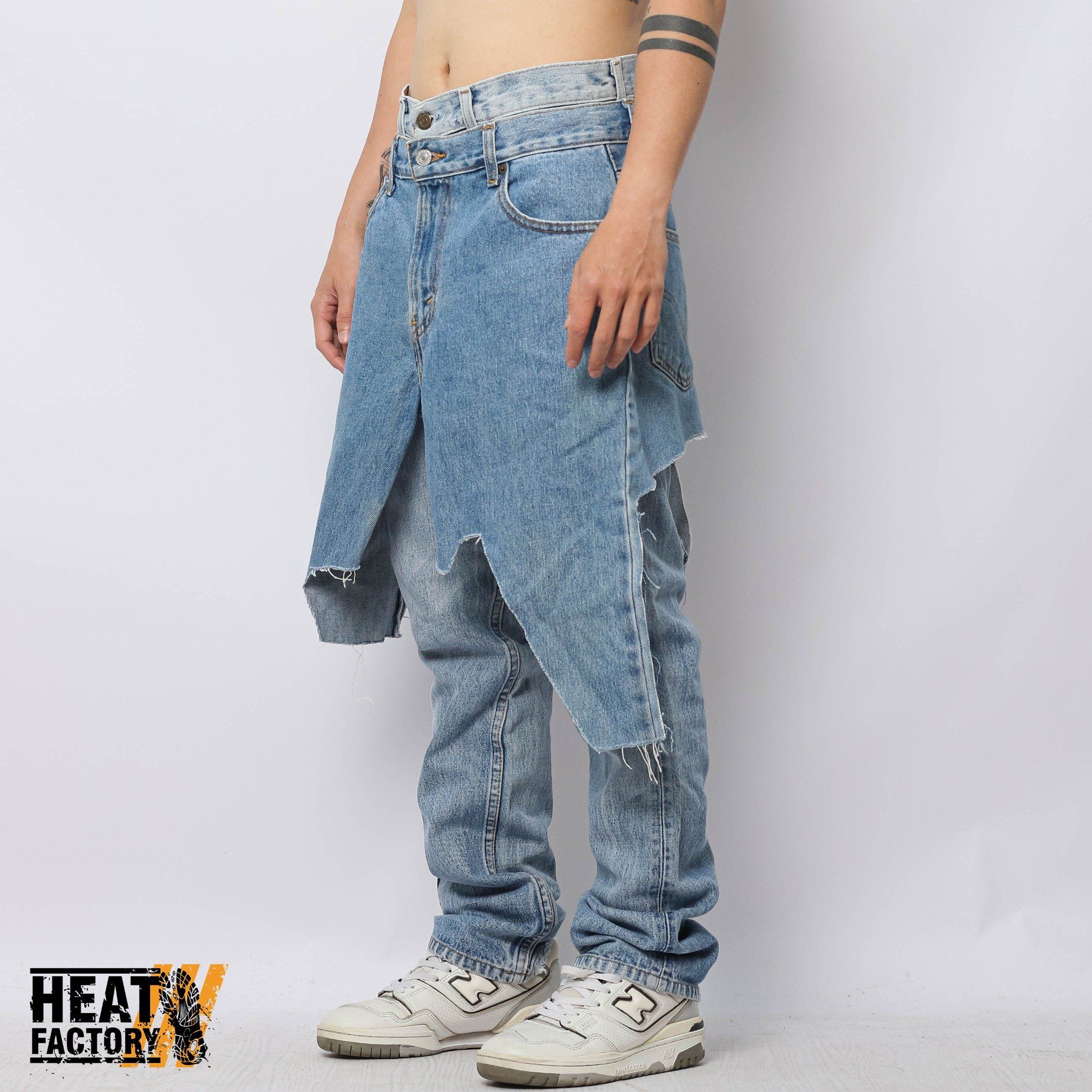  Dddchaosss x Heat Factory Layer Jeans 