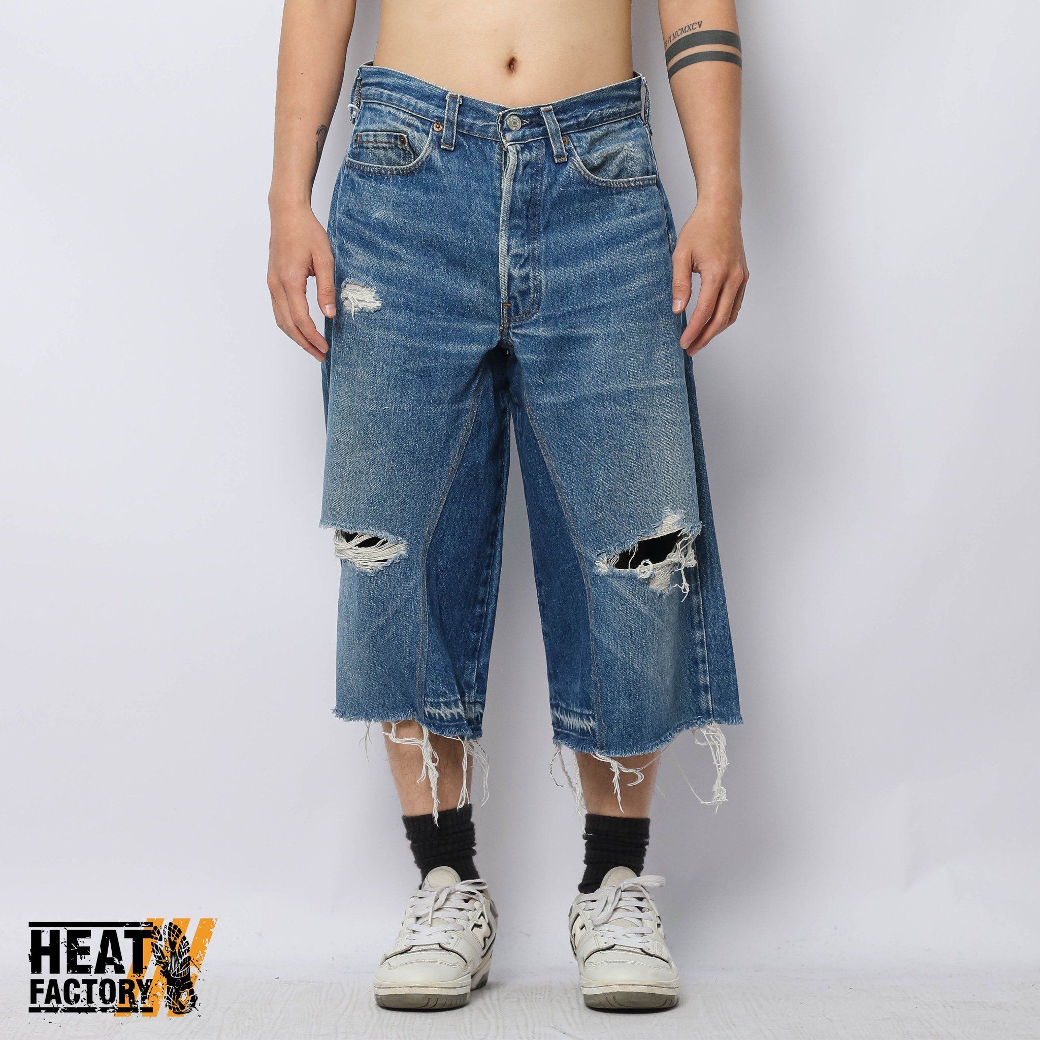  Dddchaosss x Heat Factory Shorts Denim (Blue) 