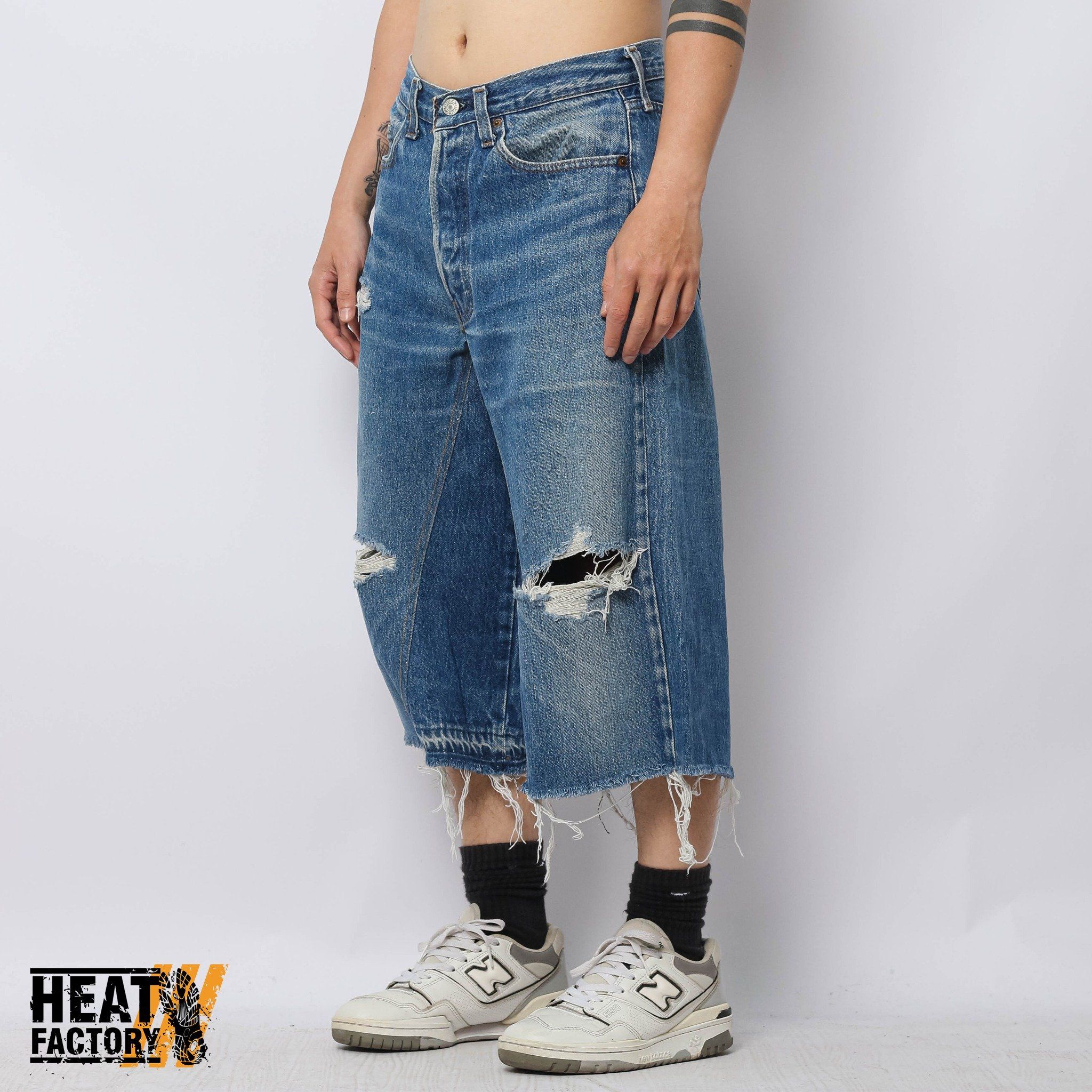  Dddchaosss x Heat Factory Shorts Denim (Blue) 