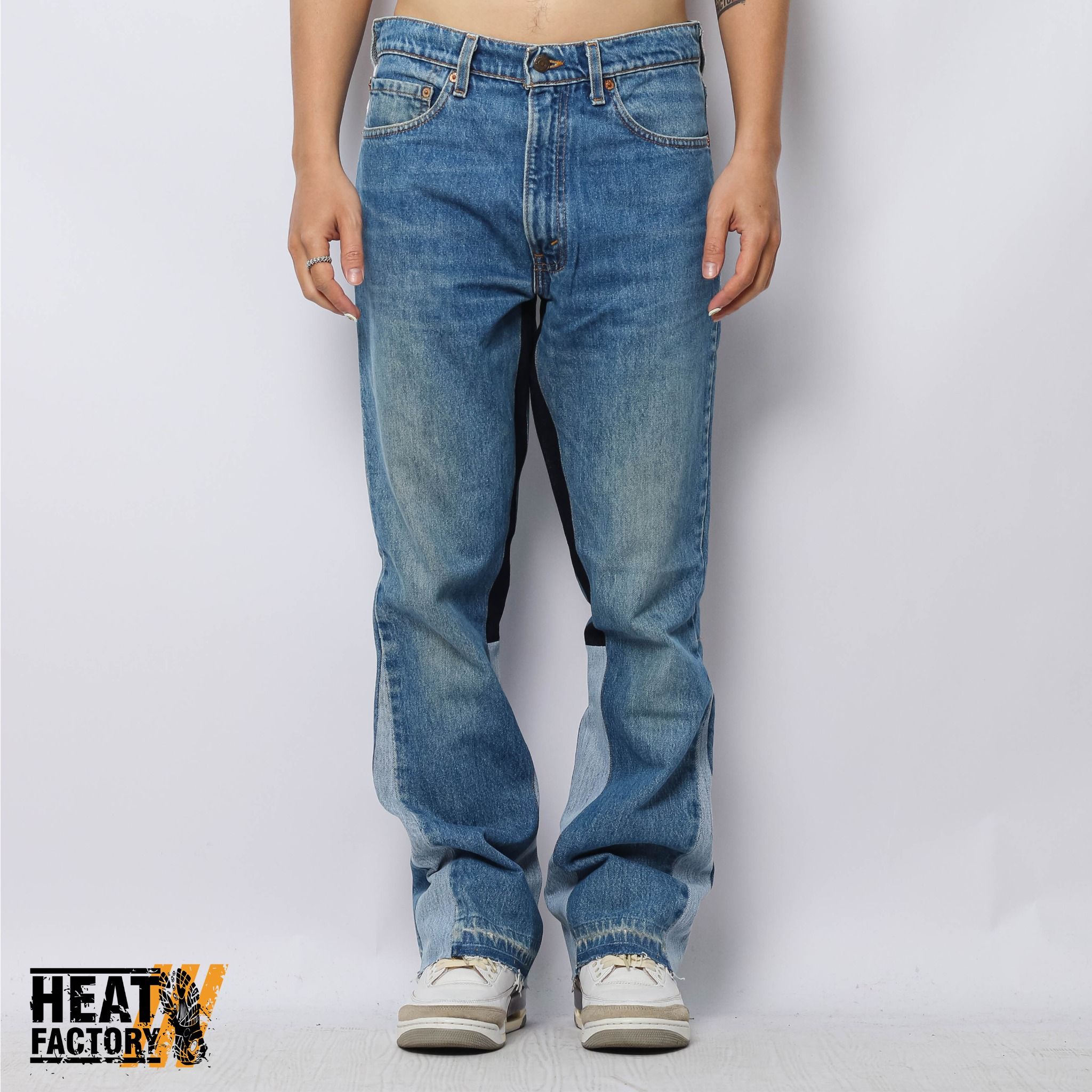  Dddchaosss x Heat Factory Flare Jeans 