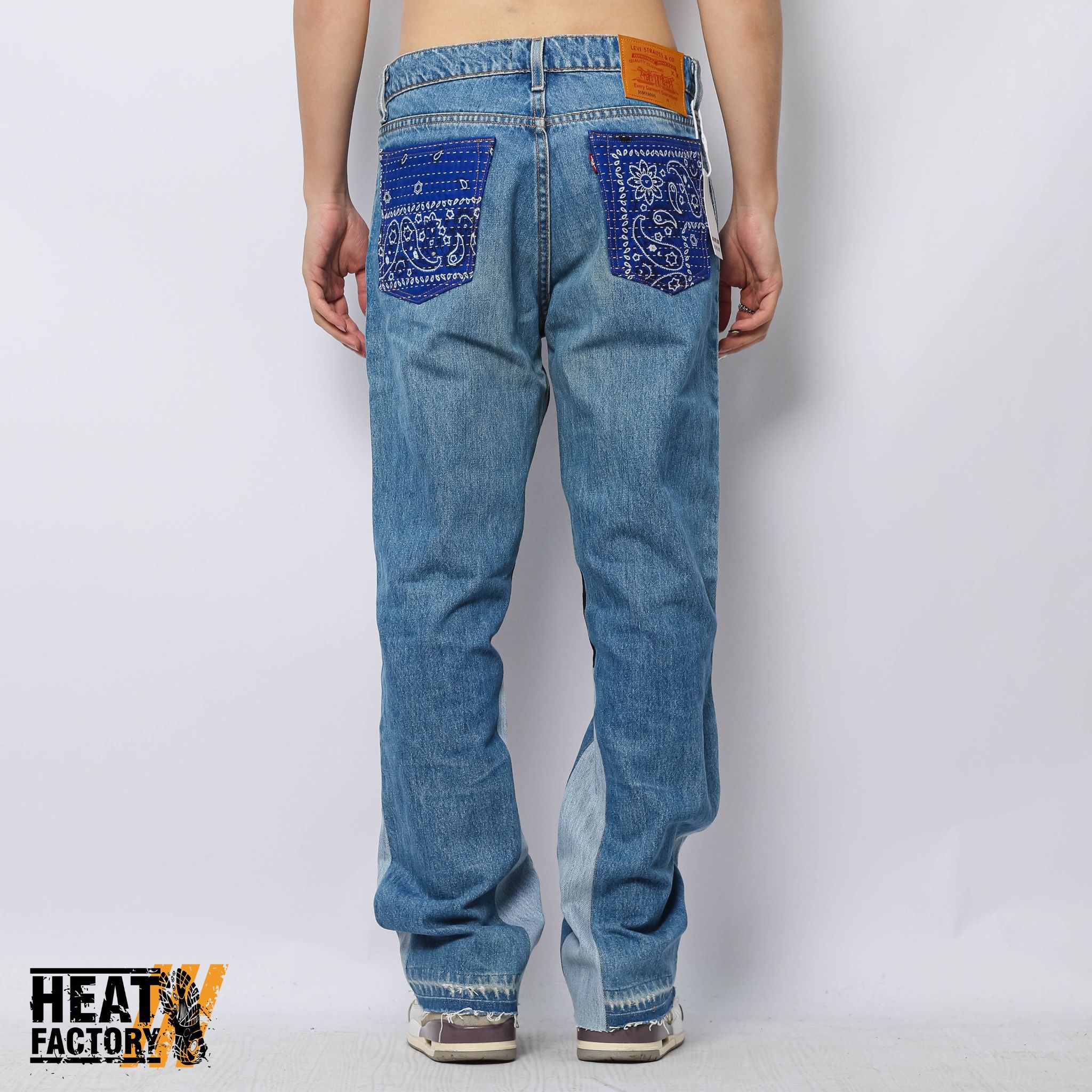  Dddchaosss x Heat Factory Flare Jeans 