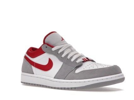  Jordan 1 Low Light Smoke Grey Gym Red 