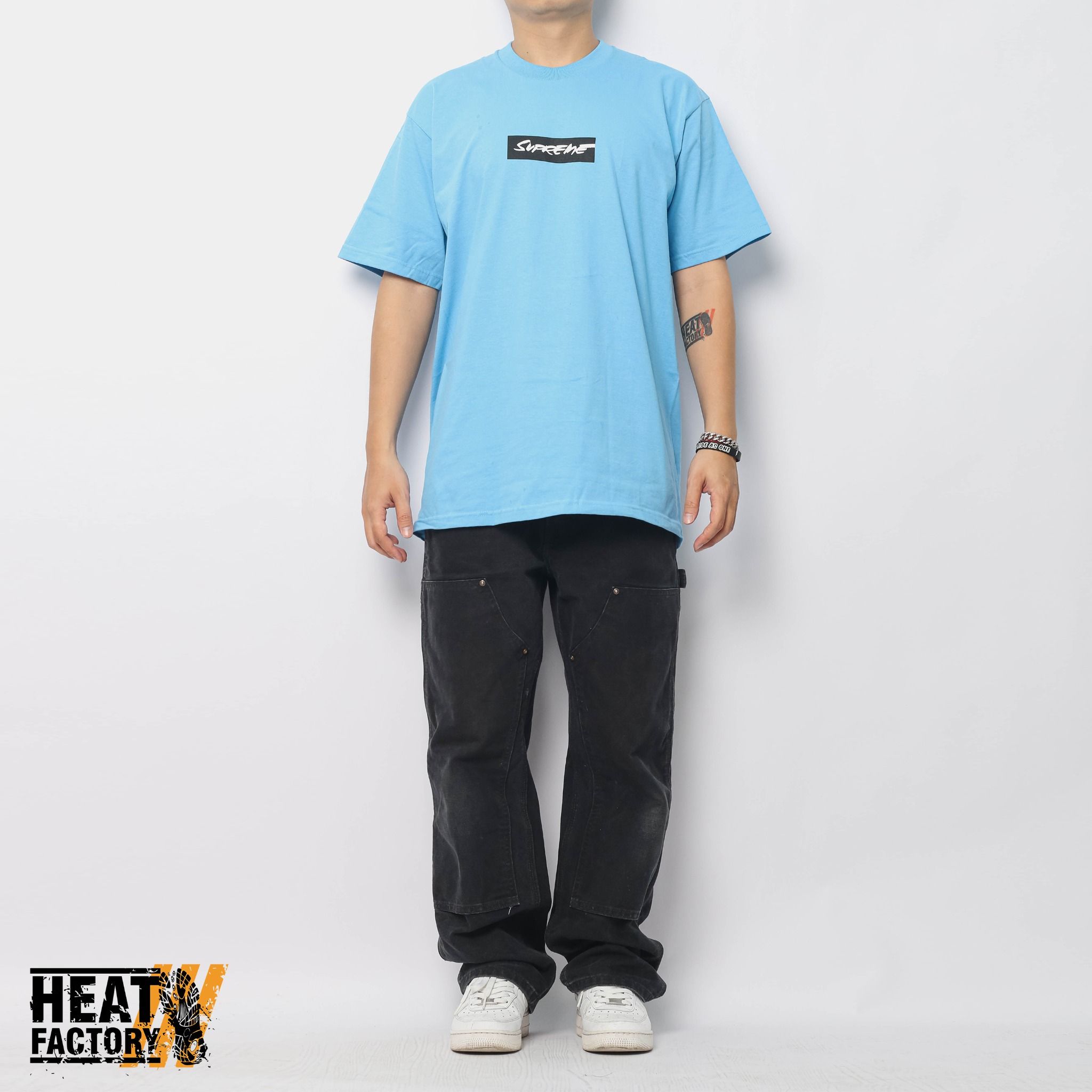  Supreme Tee Futura Box Logo (Bright Blue) 