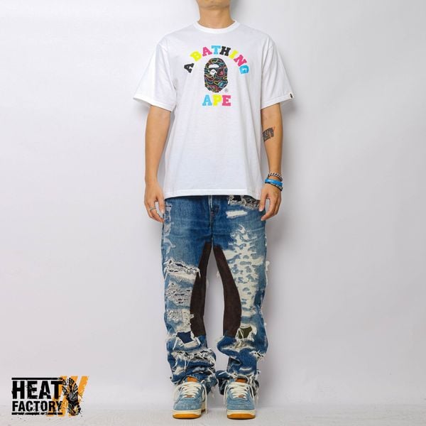  Bape Tee Neon Camo College (White) 