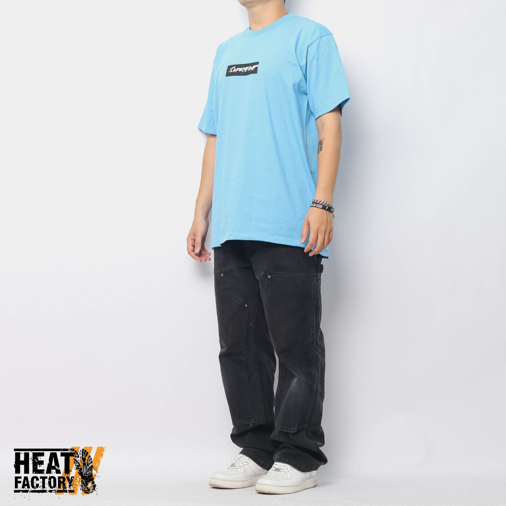  Supreme Tee Futura Box Logo (Bright Blue) 