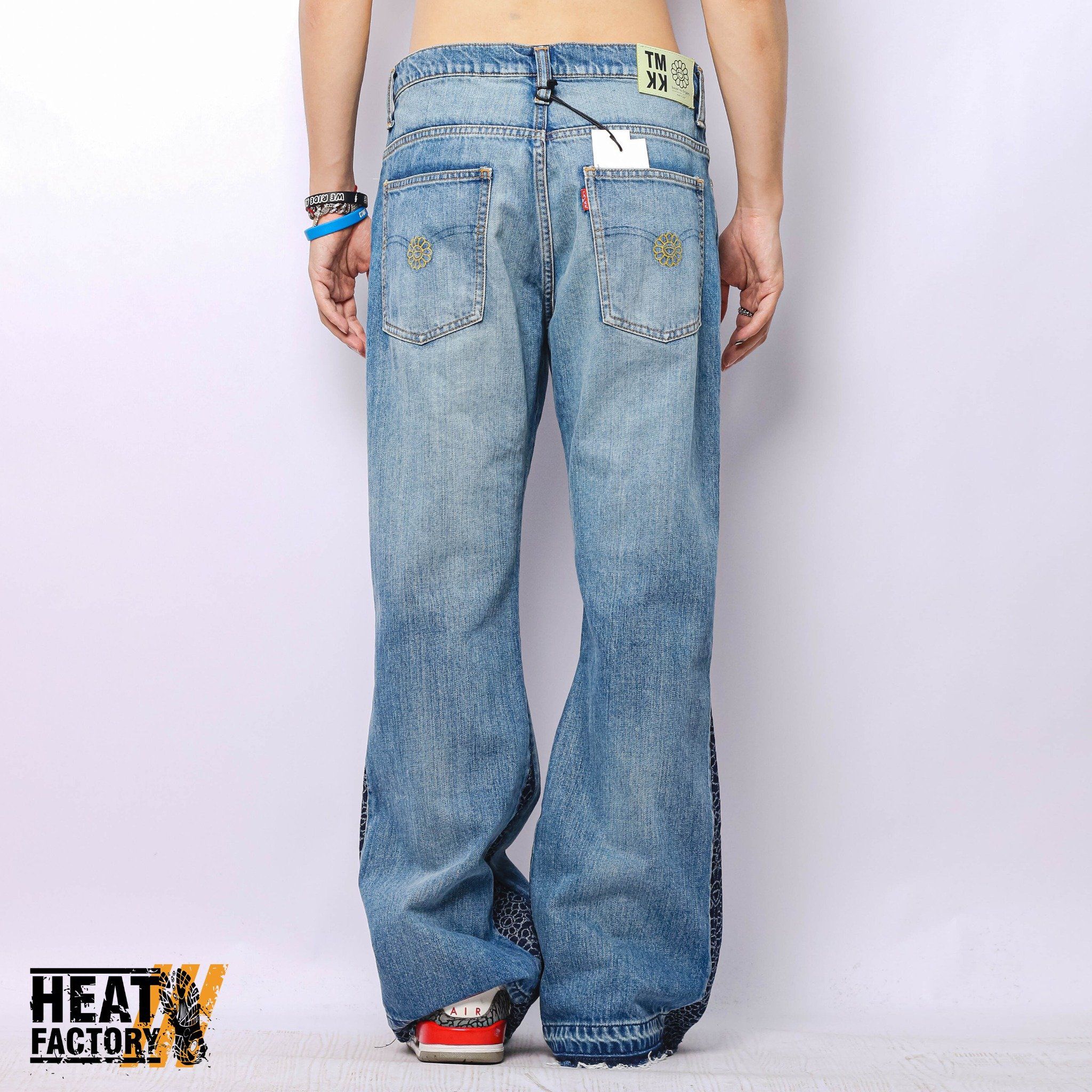  Kaikaikiki TMKK Damaged Flare Denim Pants (Indigo) 