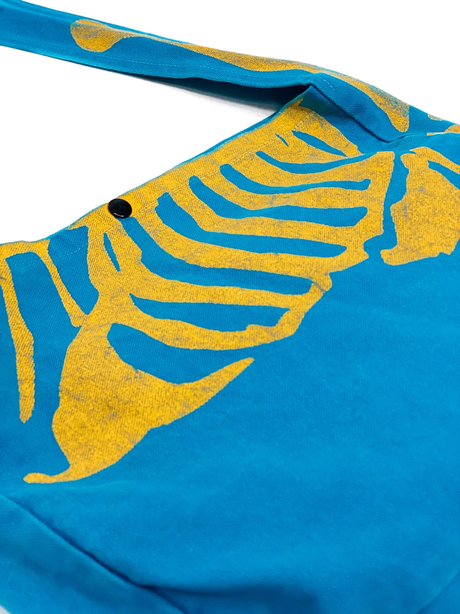  Kapital Tote Bag Skeleton Bones (Blue/Yellow) 