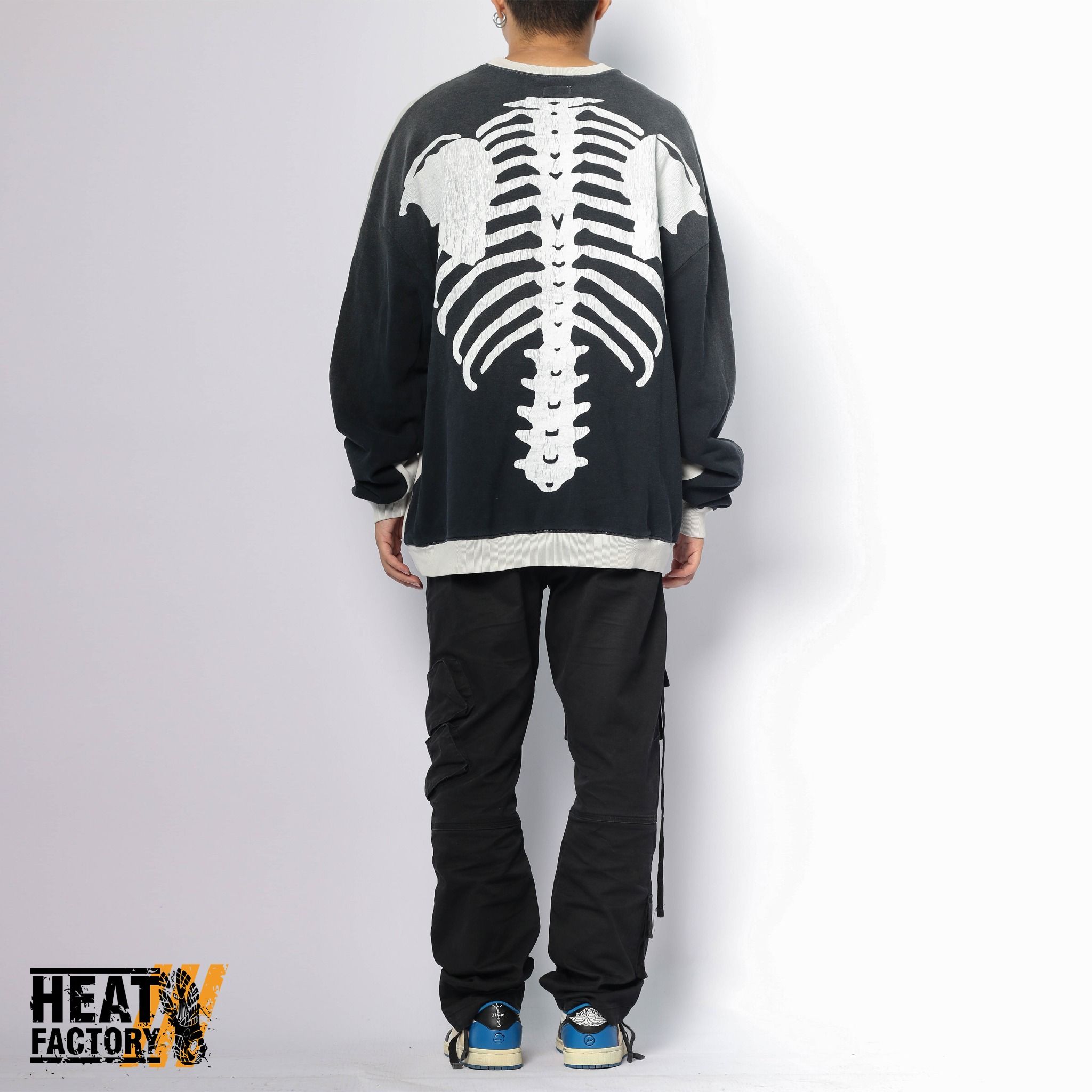  Sweater Kapital Bone Two Tone (Cream/Black) (Like New) 