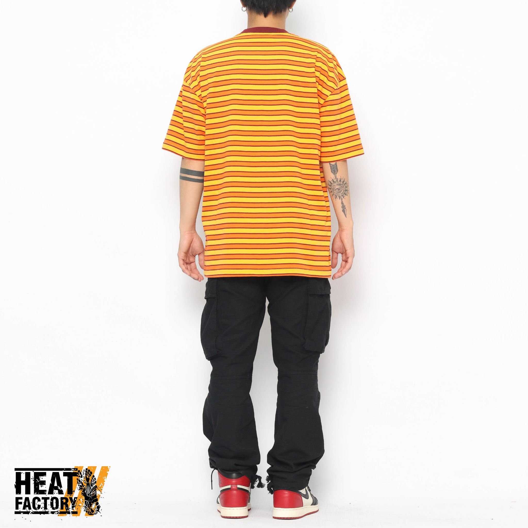  Drew House Tee Sonny Stripe (Orange/ Yellow) 