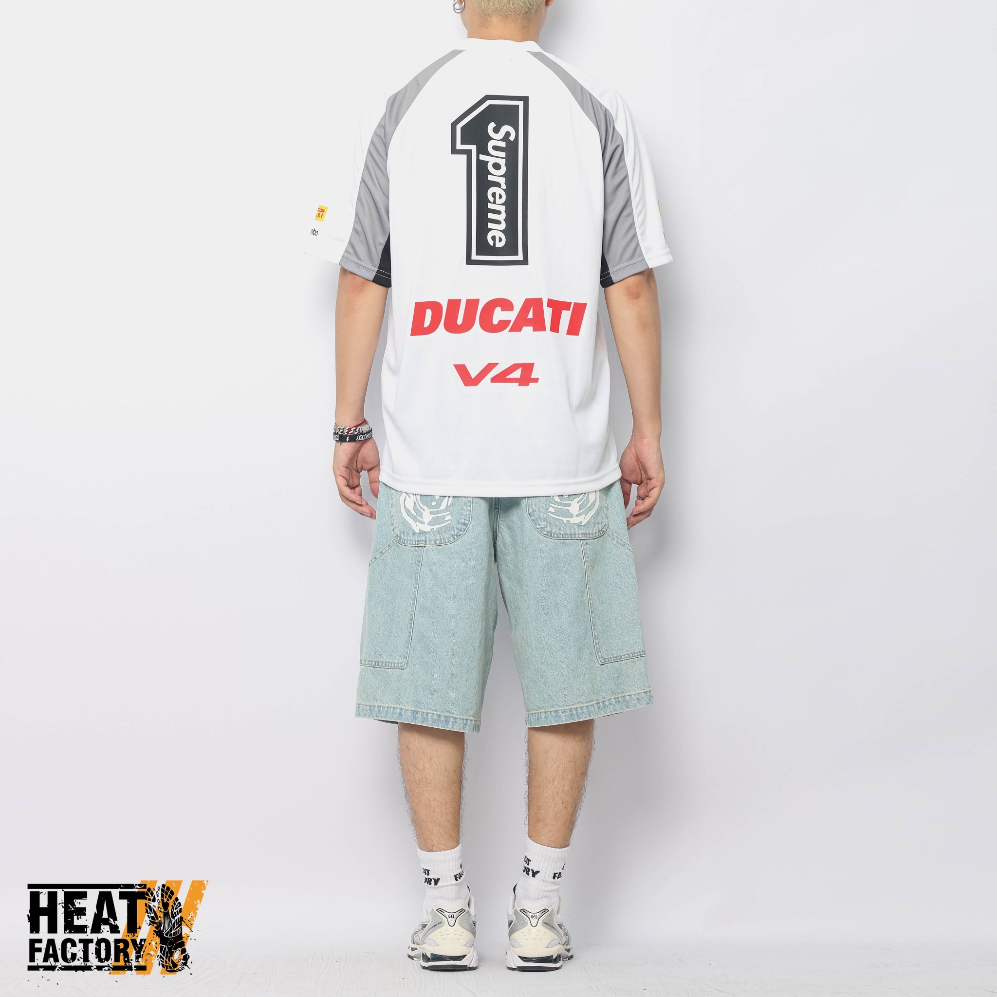 Supreme x Ducati Jersey Soccer (White) – Heat Factory Supreme x Ducati Jersey Soccer (White) – Heat Factory