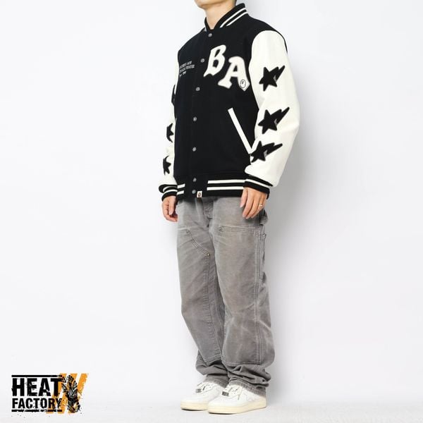  Bape Varsity Lukewarm Relaxed (Black) 