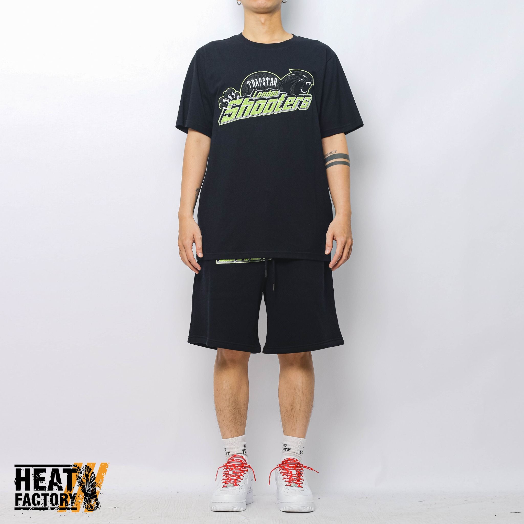  TRAPSTAR London Set Shooters (Black/Neon) 