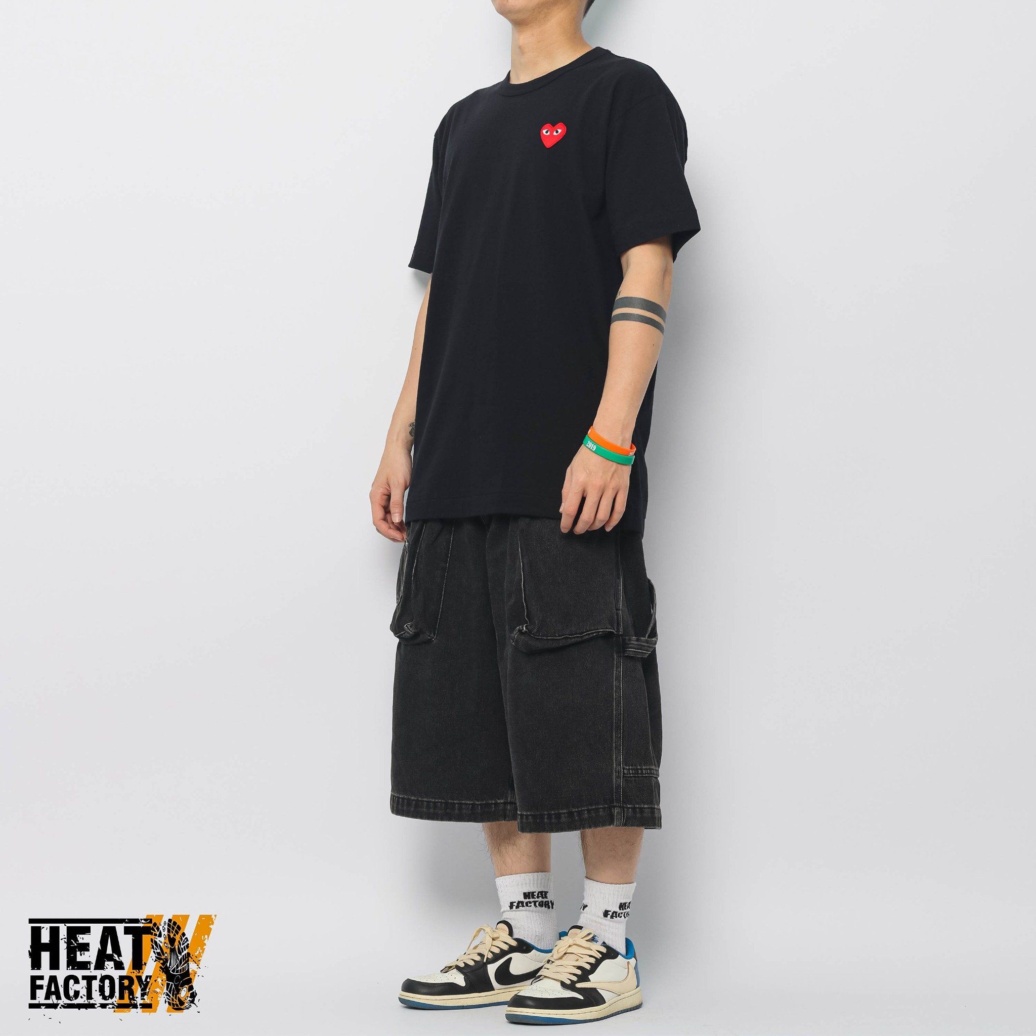  CDG Tee Big Heart Red (Black) 