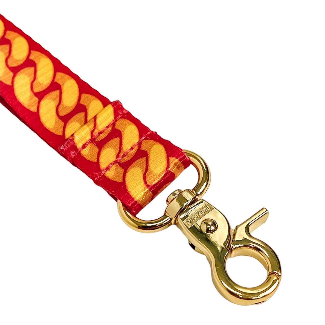  Supreme Keychain Cuban Links Lanyard (Red) 