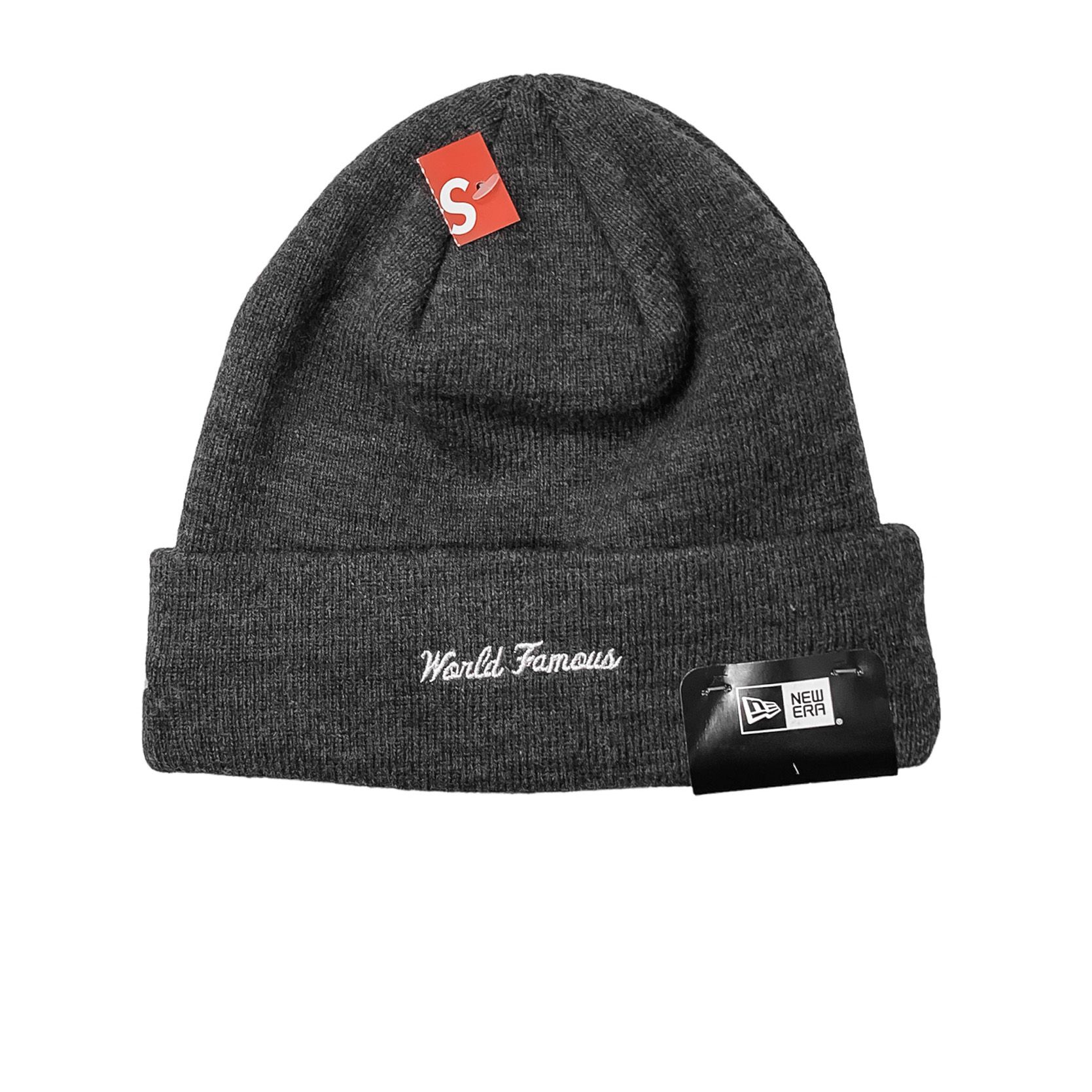 Beanie Supreme New Era Box Logo (Dark Grey) Heat Factory