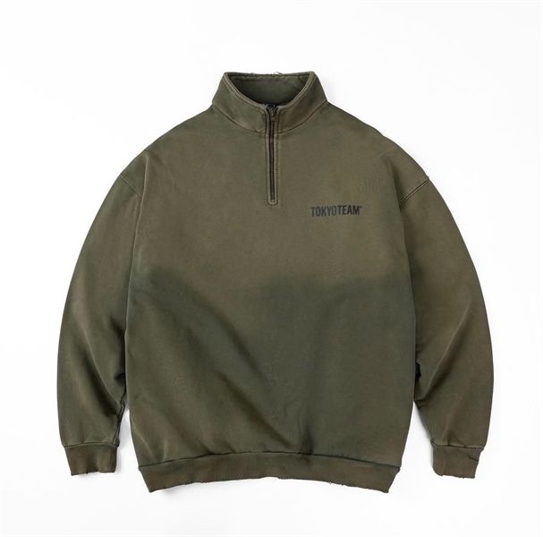  TokyoTeam Sweatshirt 1/4 Zip (Green) 
